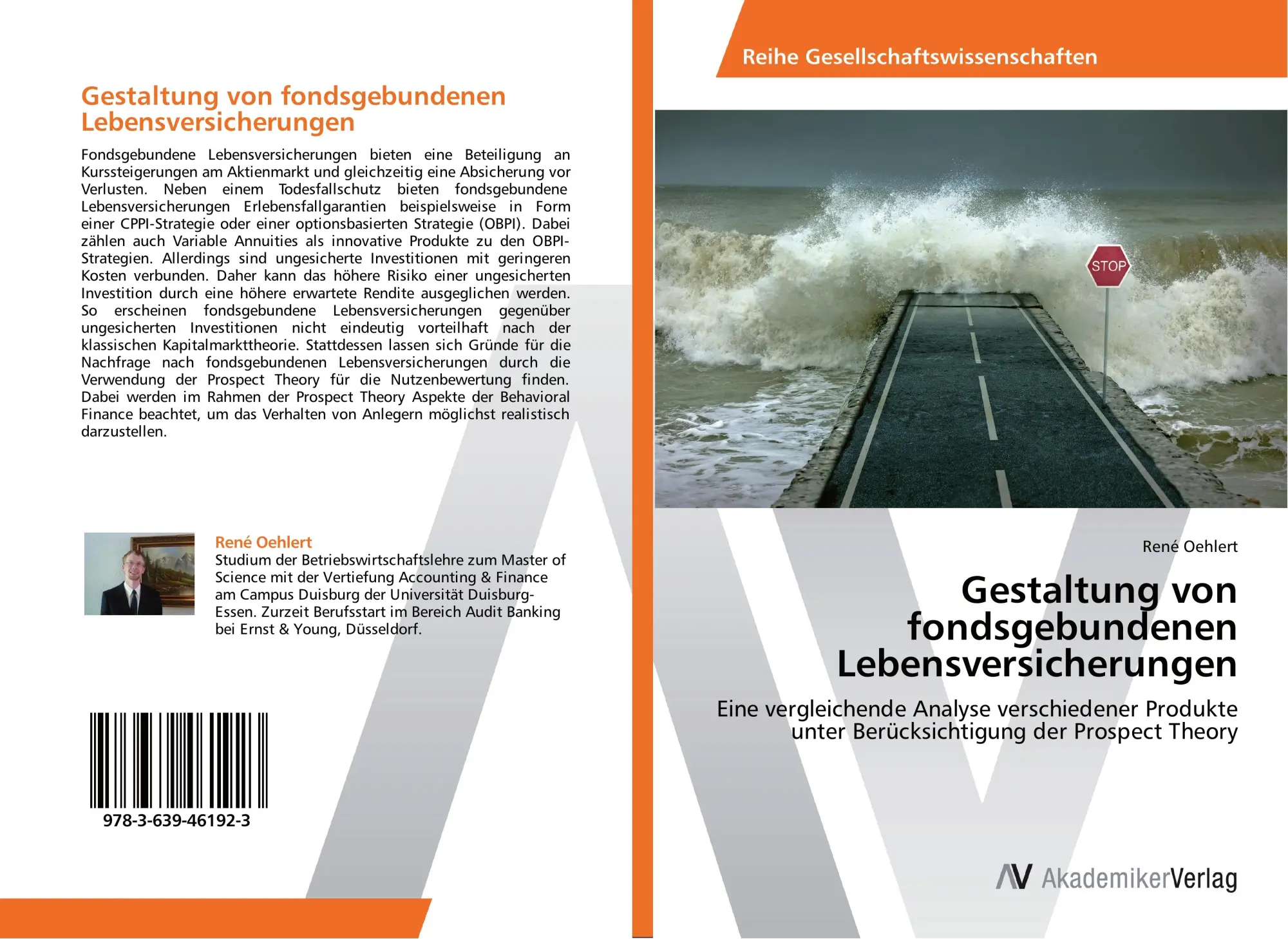Cover: 9783639461923 | Gestaltung von fondsgebundenen Lebensversicherungen | René Oehlert