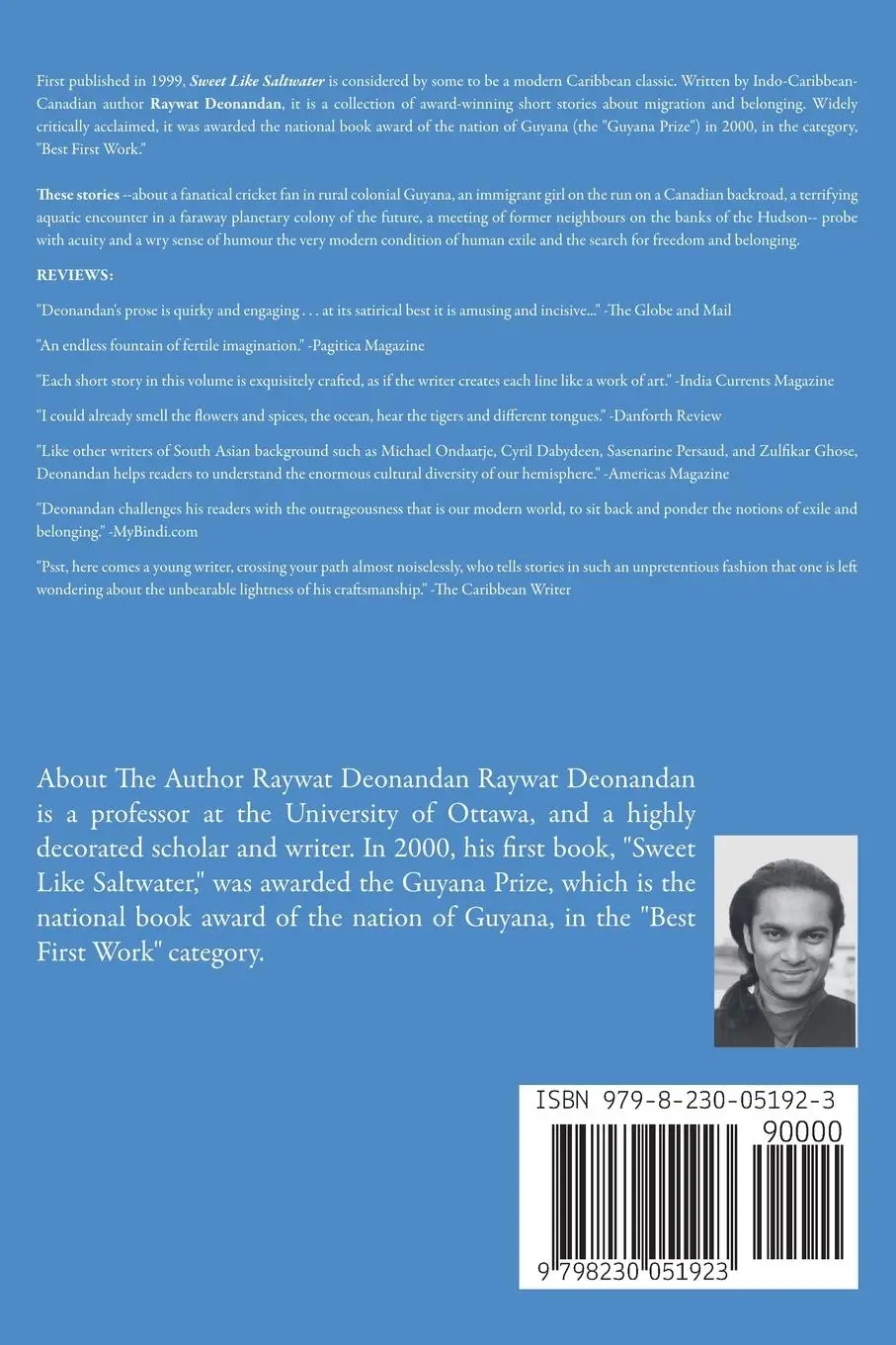 Rückseite: 9798230051923 | Sweet Like Saltwater | Raywat Deonandan | Taschenbuch | Englisch