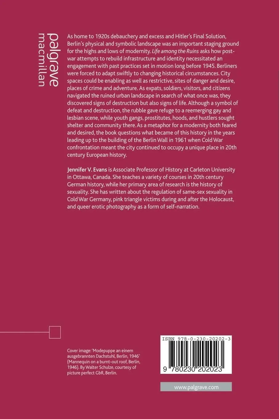 Rückseite: 9780230202023 | Life among the Ruins | Cityscape and Sexuality in Cold War Berlin