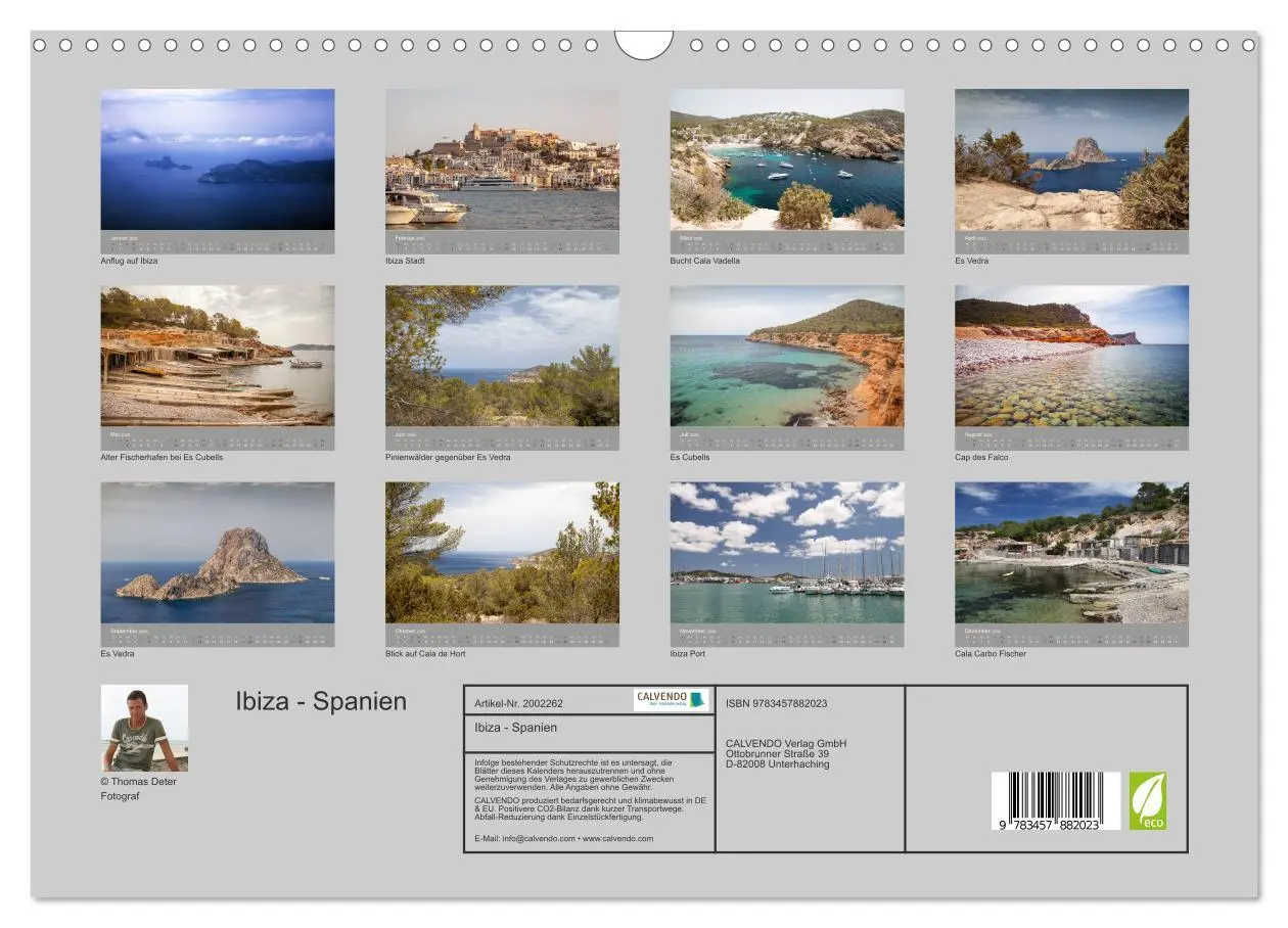 Bild: 9783457882023 | Ibiza - Spanien (Wandkalender 2026 DIN A3 quer), CALVENDO...