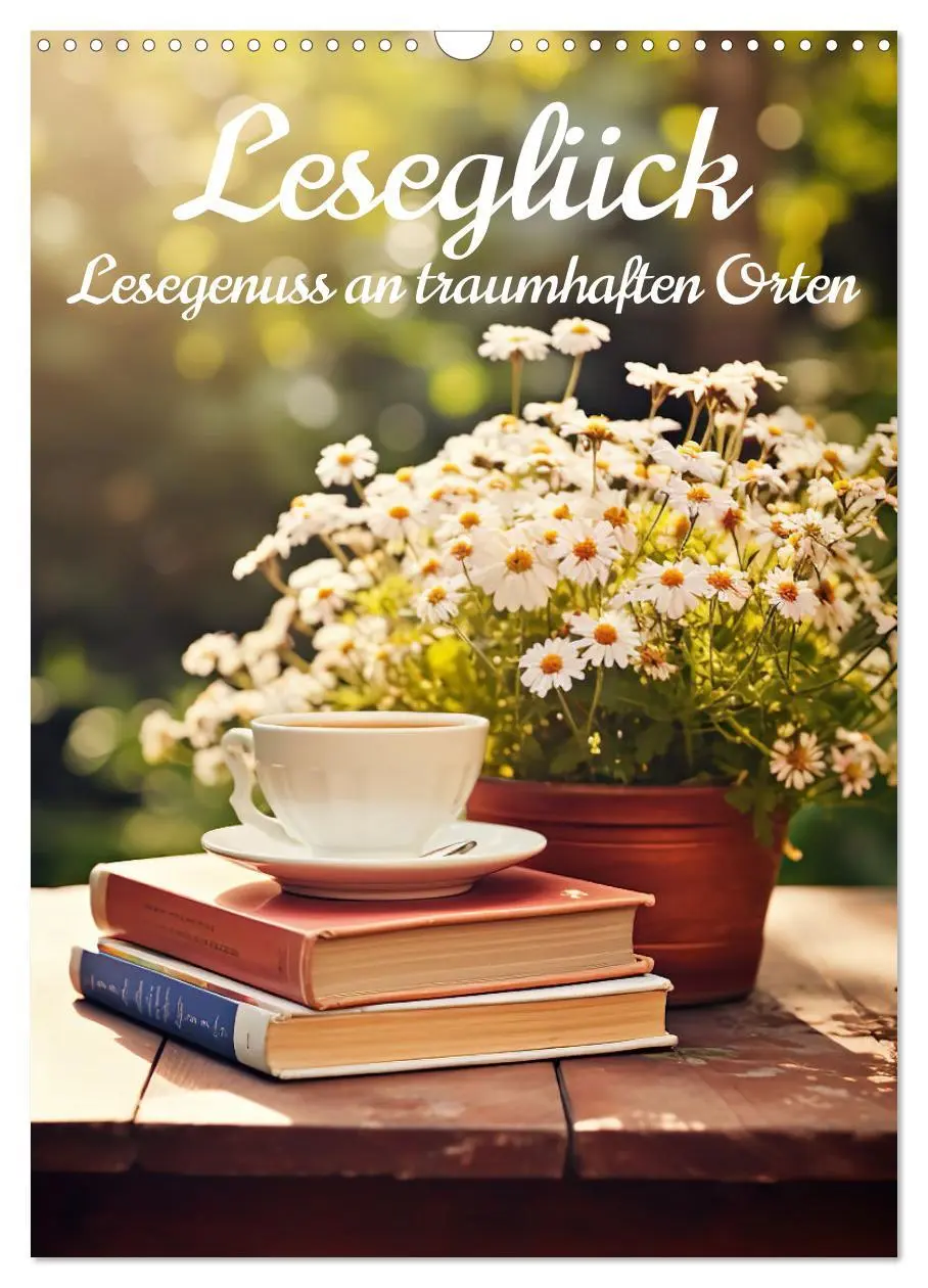 Cover: 9783516282023 | Leseglück (Wandkalender 2026 DIN A3 hoch), CALVENDO Monatskalender