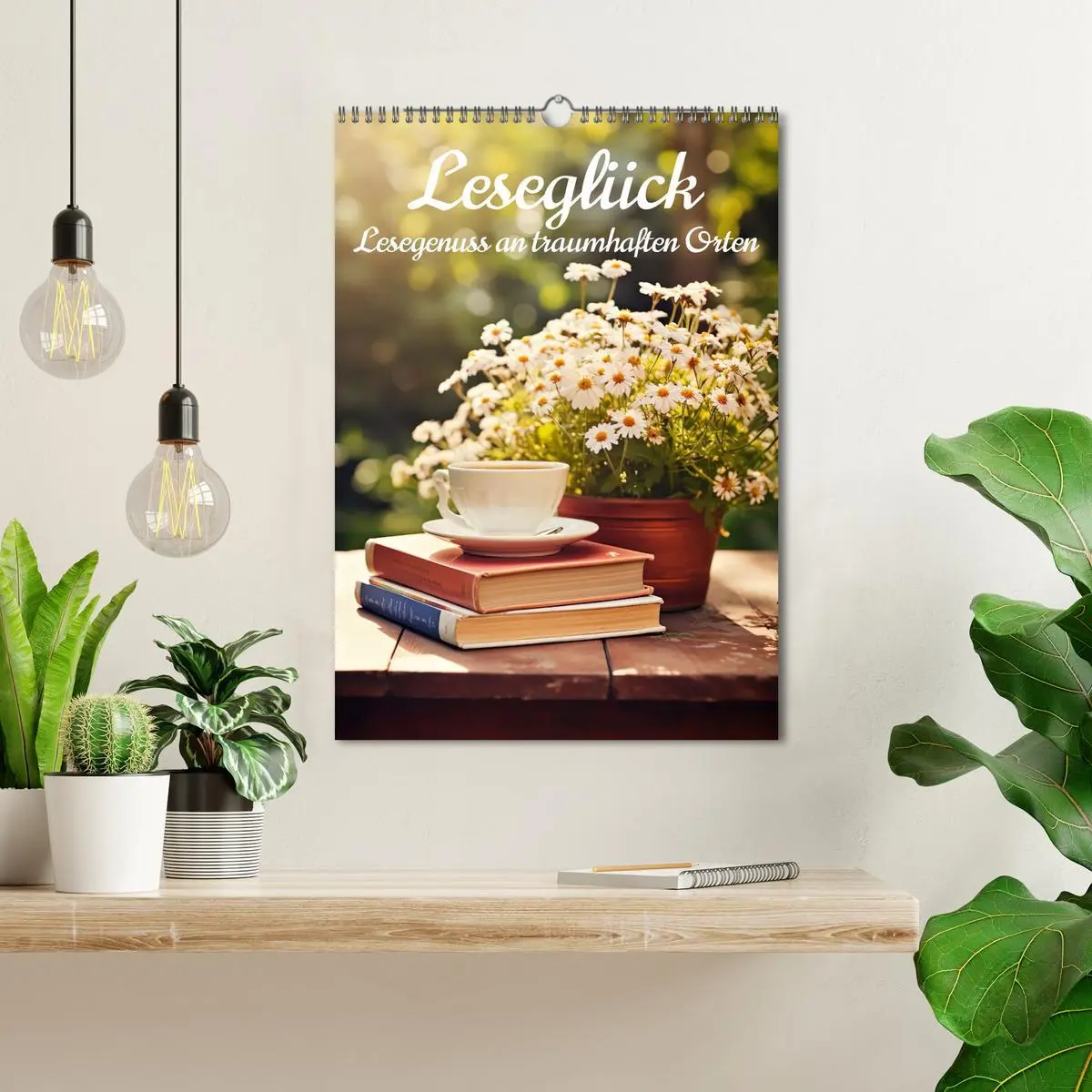 Bild: 9783516282023 | Leseglück (Wandkalender 2026 DIN A3 hoch), CALVENDO Monatskalender