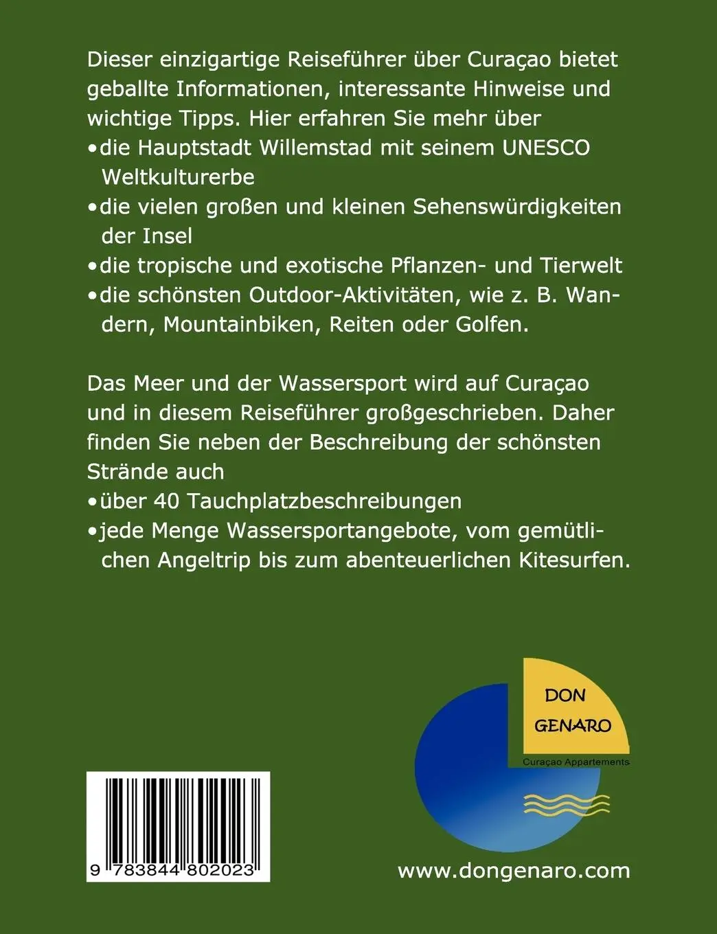 Rückseite: 9783844802023 | Der große Outdoor-Reiseführer Curacao | 2019-2020 | Verheugen (u. a.)