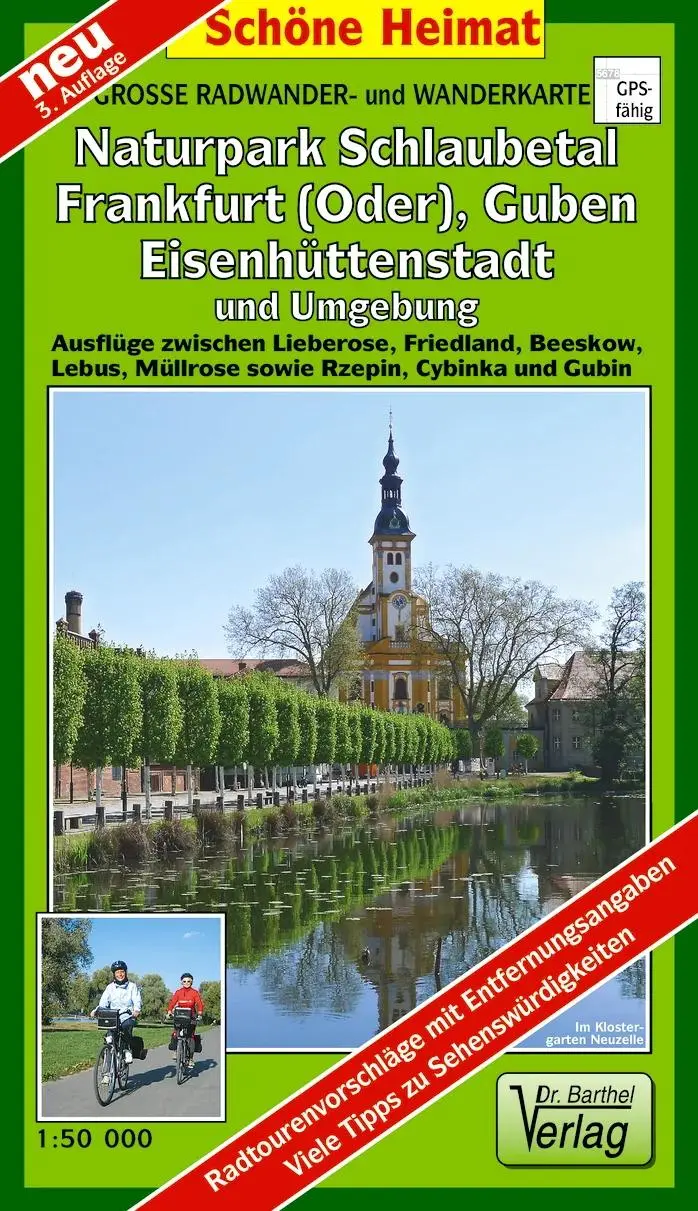 Cover: 9783895912023 | Große Radwander- und Wanderkarte Naturpark Schlaubetal, Frankfurt...