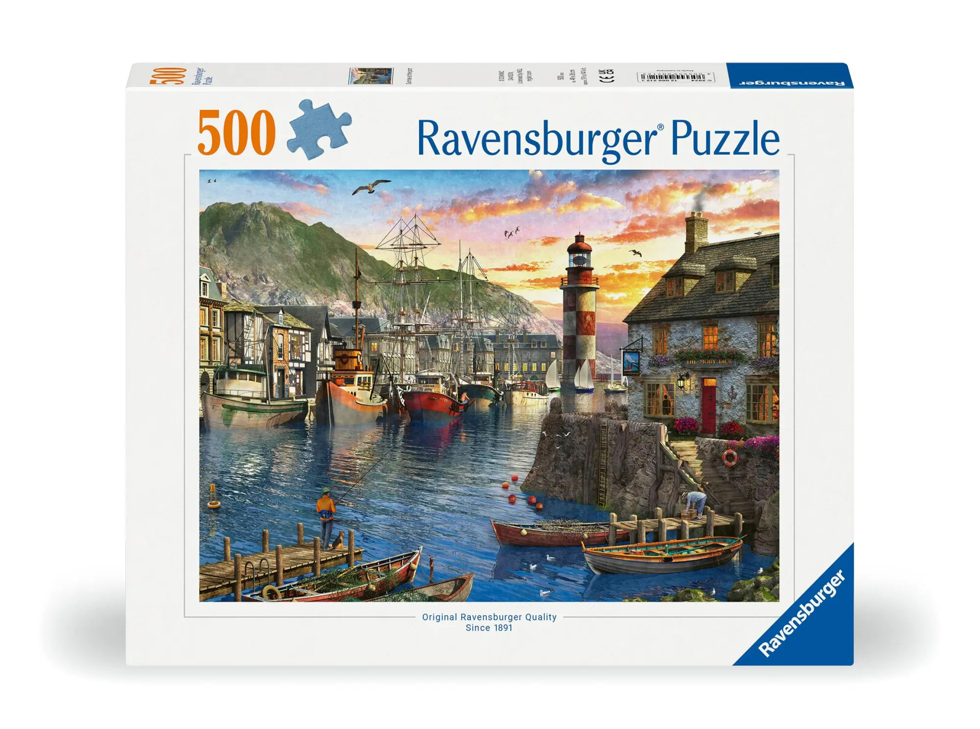 Cover: 4005555002123 | Erwachsenenpuzzle 500 Teile - Morgens am Hafen | Spiel | 12000212