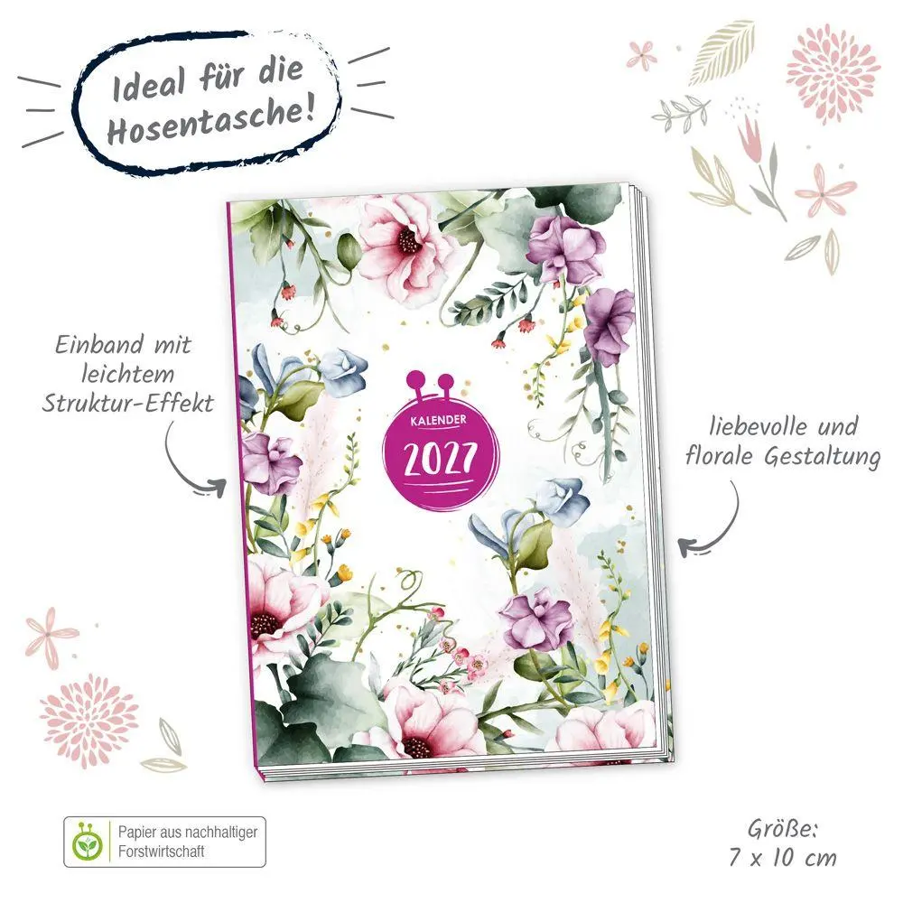 Bild: 4251901512123 | TRÖTSCH - Taschenkalender A7 Nature 2027 | Mini-Terminkalender | KG