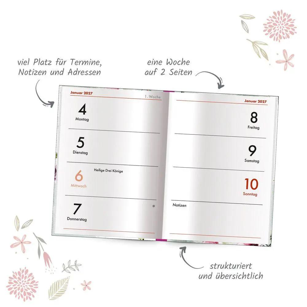 Bild: 4251901512123 | TRÖTSCH - Taschenkalender A7 Nature 2027 | Mini-Terminkalender | KG