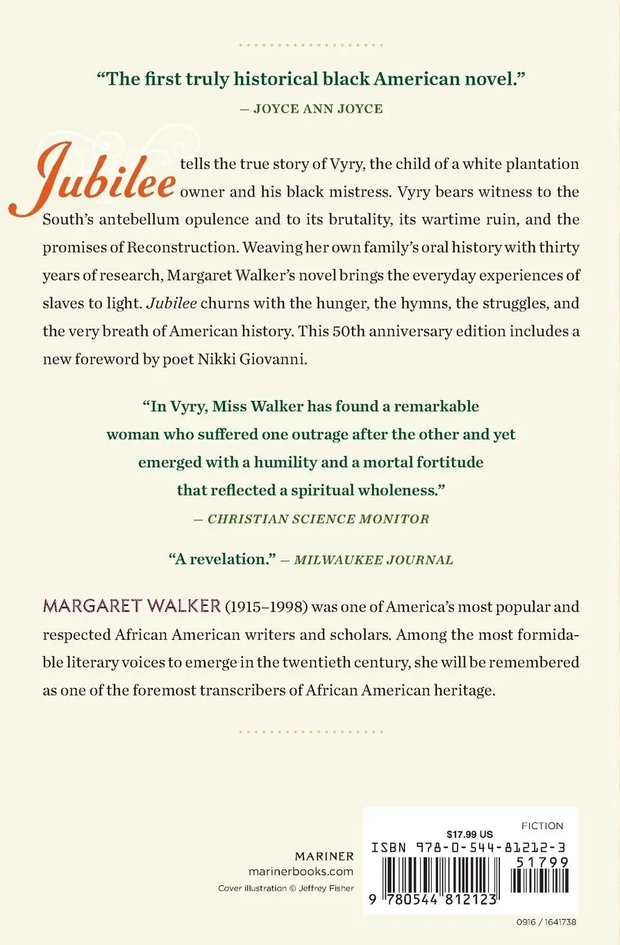 Rückseite: 9780544812123 | Jubilee (-50th Anniversary) | Margaret Walker | Taschenbuch | Englisch