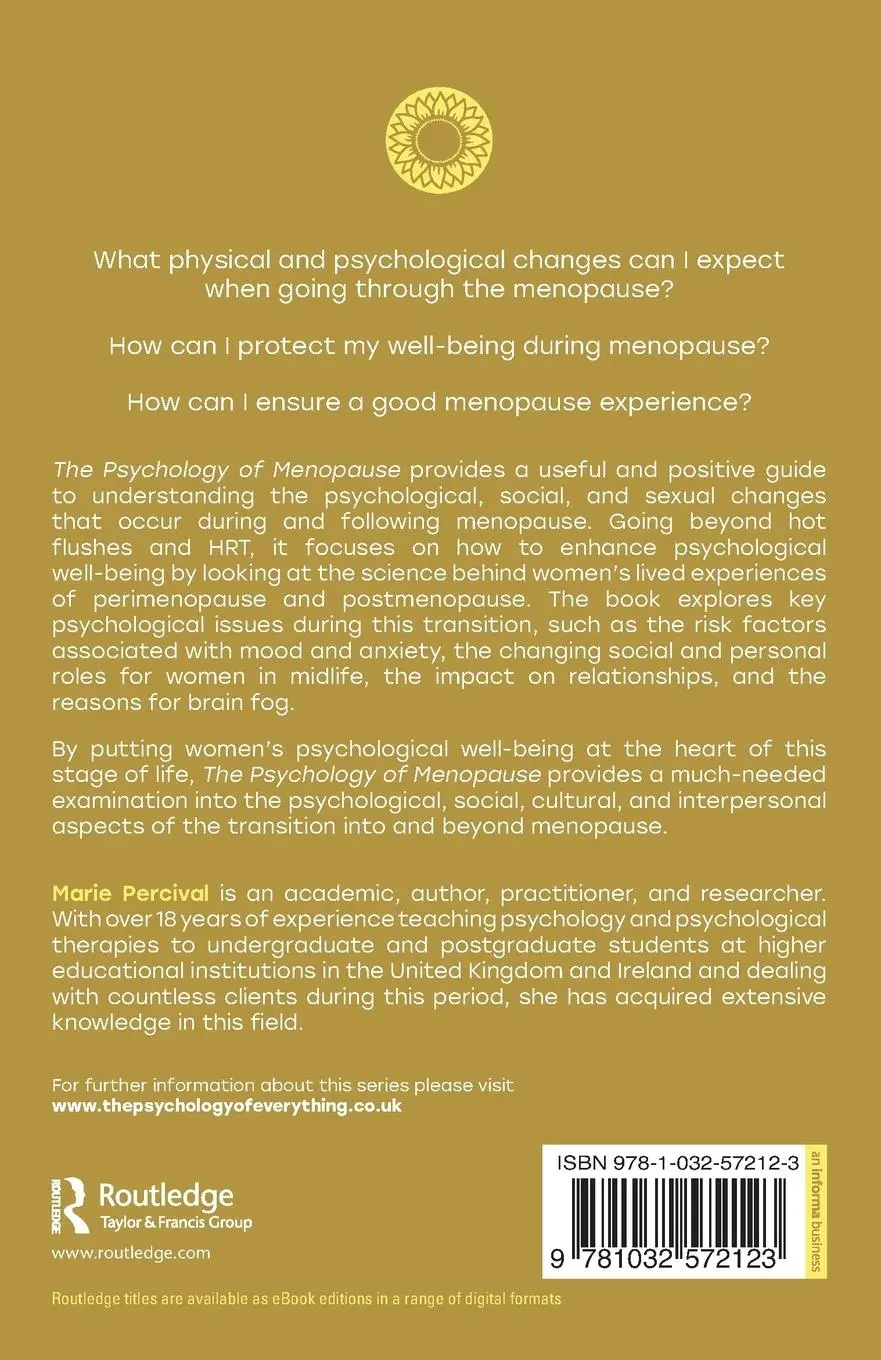 Rückseite: 9781032572123 | The Psychology of Menopause | Marie Percival | Taschenbuch | Englisch