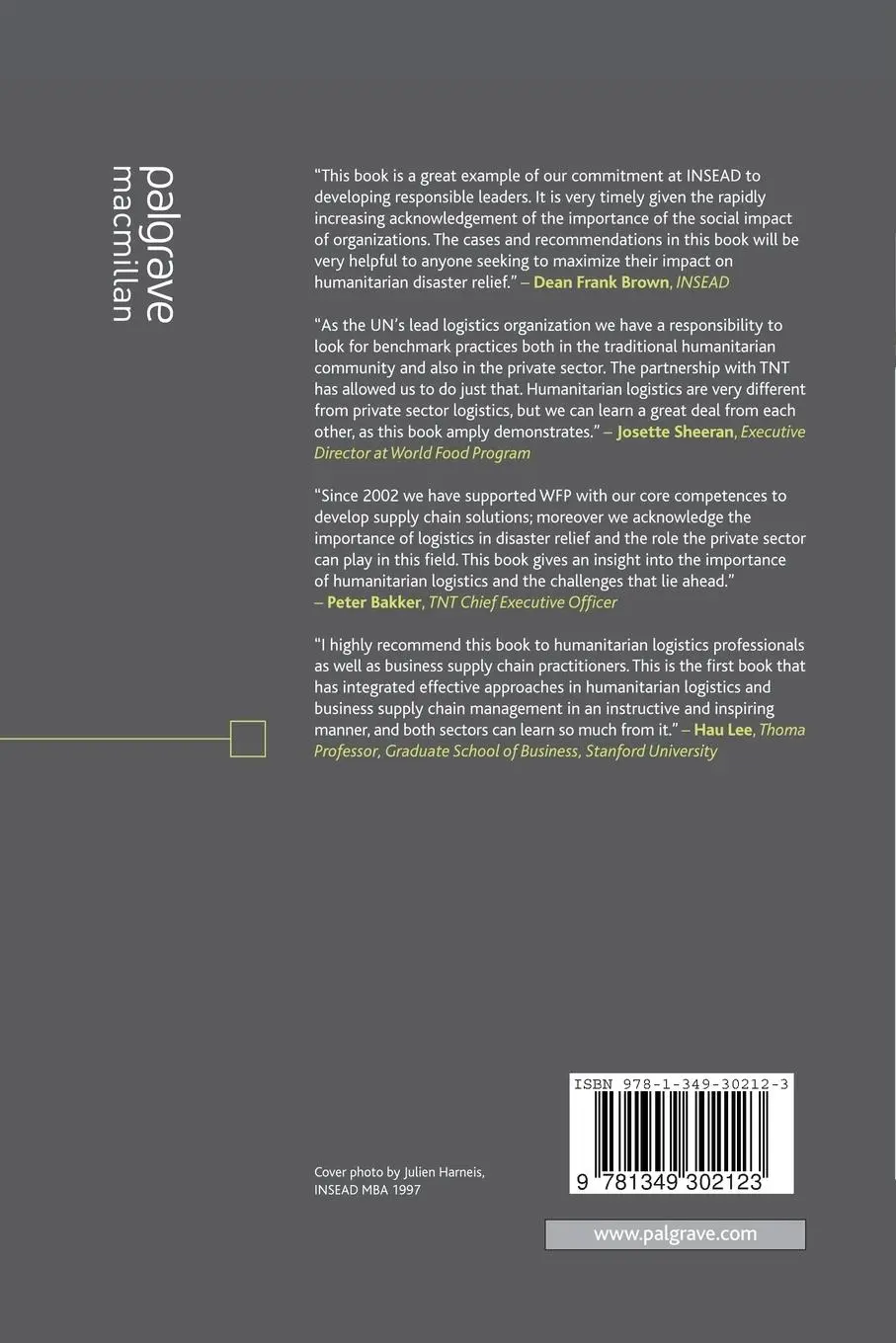 Rückseite: 9781349302123 | Humanitarian Logistics | L. Van Wassenhove (u. a.) | Taschenbuch