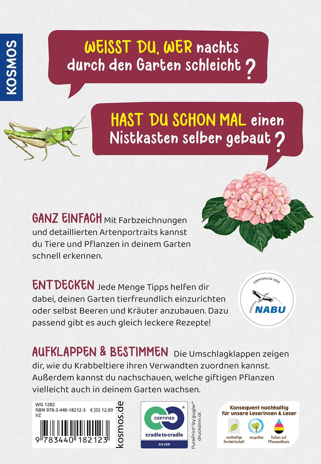 Rückseite: 9783440182123 | Was lebt im Garten? Kindernaturführer | Bärbel Oftring | Taschenbuch