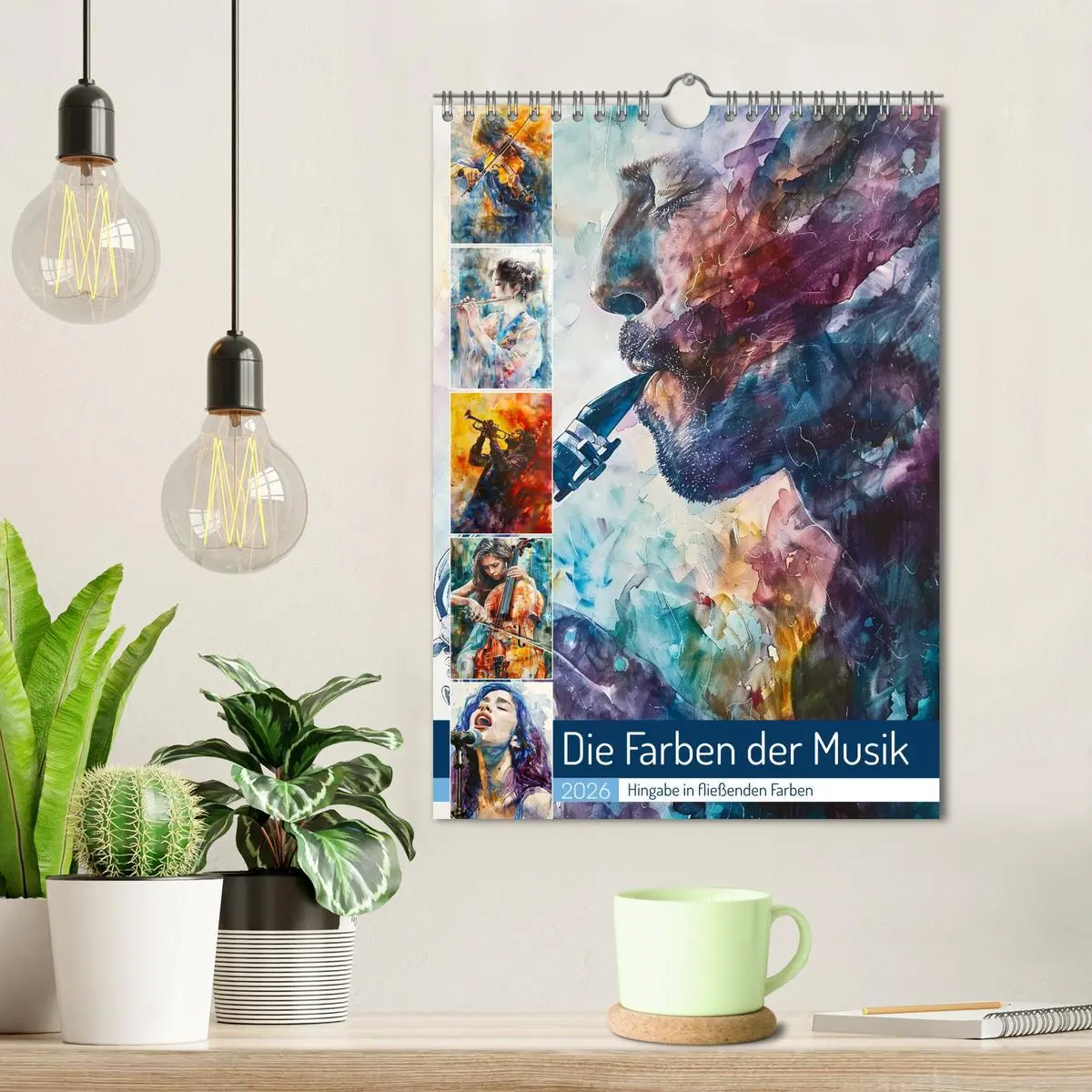 Bild: 9783516272123 | Die Farben der Musik (Wandkalender 2026 DIN A4 hoch), CALVENDO...