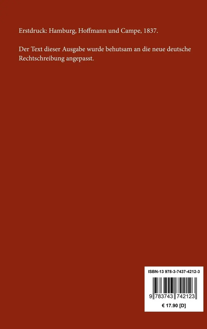 Rückseite: 9783743742123 | Seraphine | Roman | Karl Gutzkow | Buch | 136 S. | Deutsch | 2021