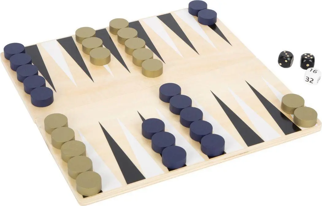 Bild: 4020972122223 | Schach und Backgammon "Gold Edition" | small foot | 12222 | Deutsch