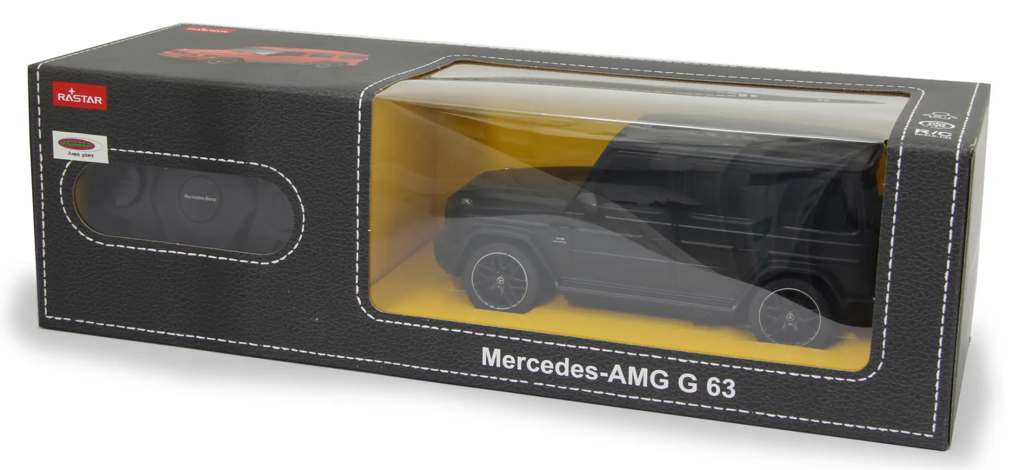 Bild: 4042774452223 | Jamara Mercedes-Benz AMG G63 1:24 matt schwarz 27MHz | In Karton