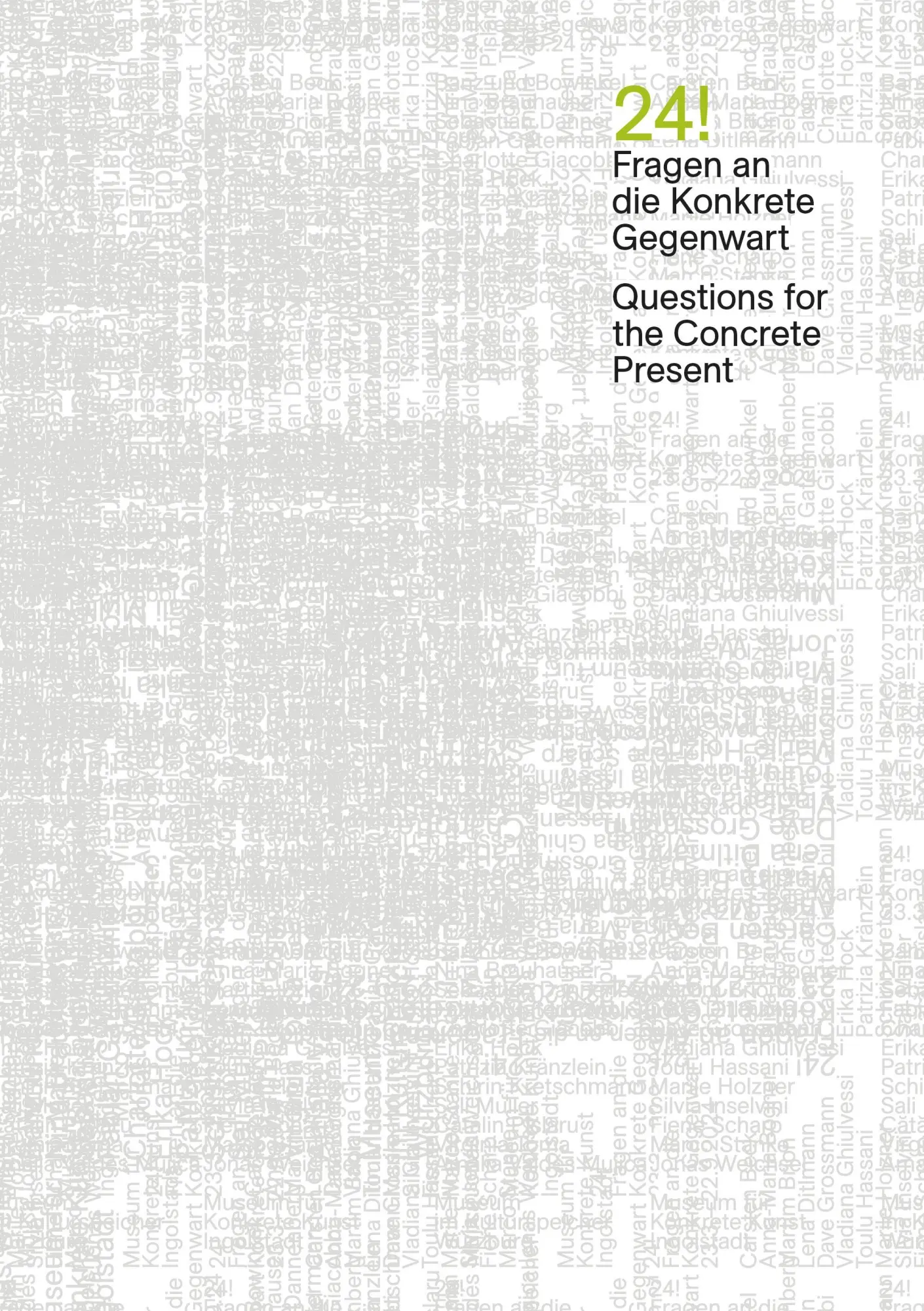 Cover: 9783422802223 | 24! / Fragen an die Konkrete Gegenwart / Questions for the Concrete...