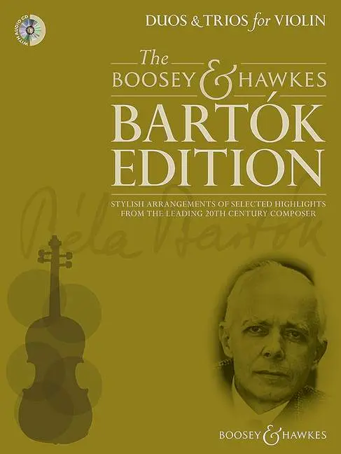Cover: 9790060132223 | Duos &amp; Trios for Violin | Béla Bartók | Buch + CD | Boosey and Hawkes