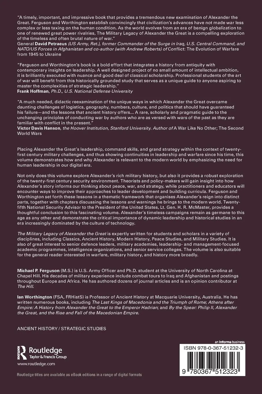 Rückseite: 9780367512323 | The Military Legacy of Alexander the Great | Ferguson (u. a.) | Buch