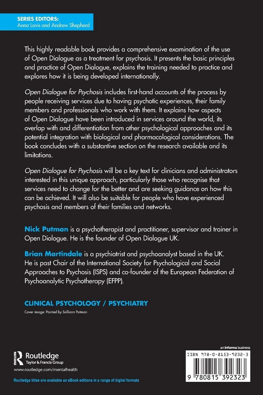 Rückseite: 9780815392323 | Open Dialogue for Psychosis | Nick Putman (u. a.) | Taschenbuch | 2021