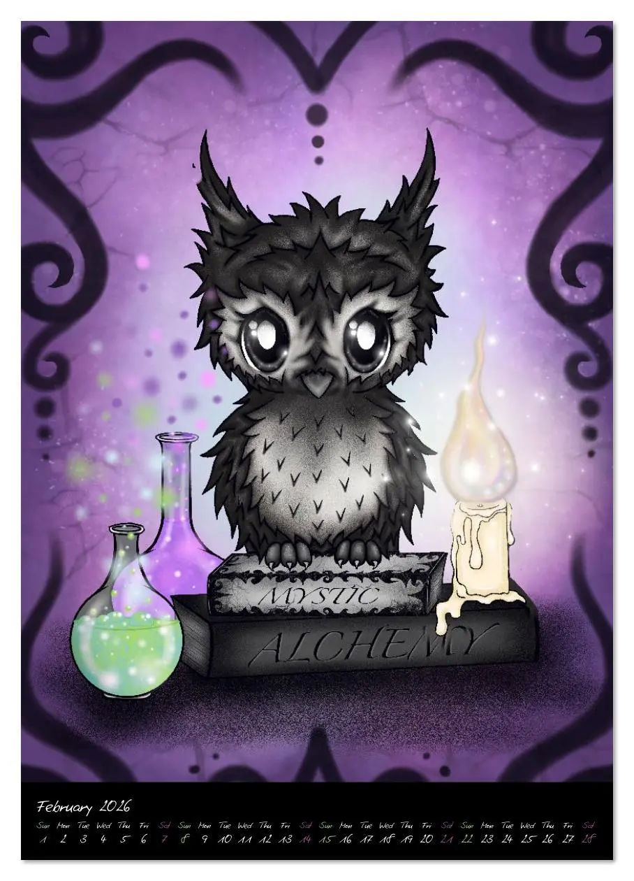 Bild: 9783516632323 | Gothic Fantasy Animals (Wall Calendar 2026 DIN A3 portrait),...
