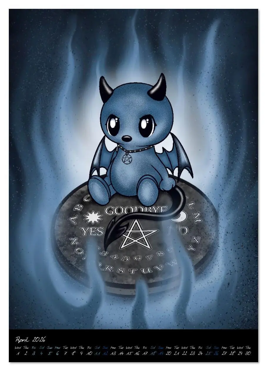 Bild: 9783516632323 | Gothic Fantasy Animals (Wall Calendar 2026 DIN A3 portrait),...