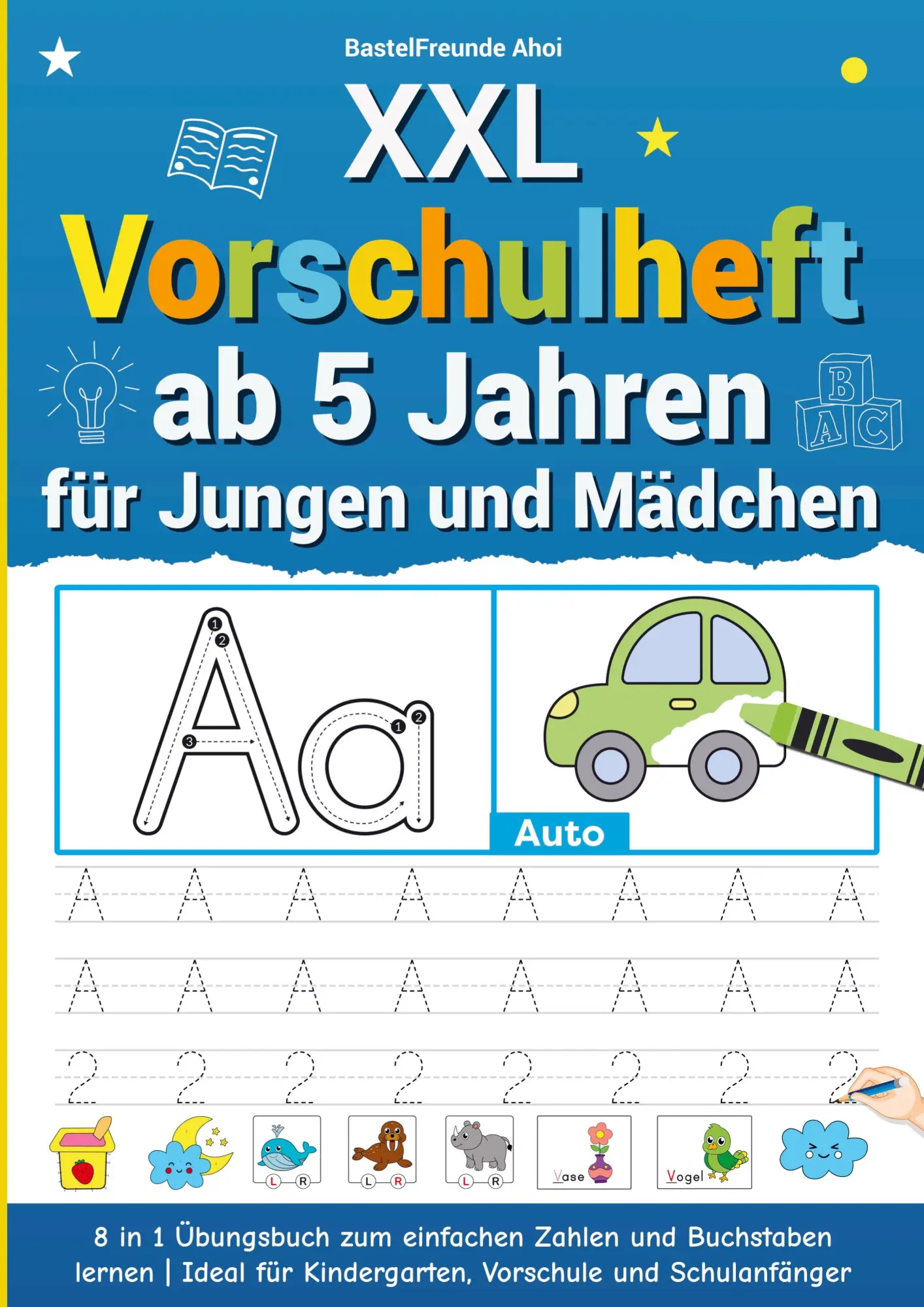 Cover: 9783910272323 | XXL Vorschulheft ab 5 Jahren für Jungen und Mädchen | Ahoi | Buch