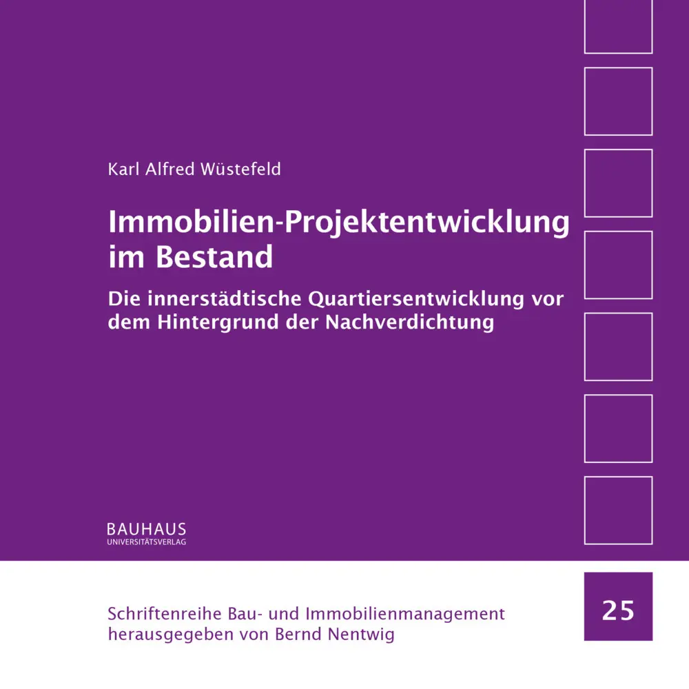 Cover: 9783957732323 | Immobilien-Projektentwicklung im Bestand | Karl A. Wüstefeld | Buch