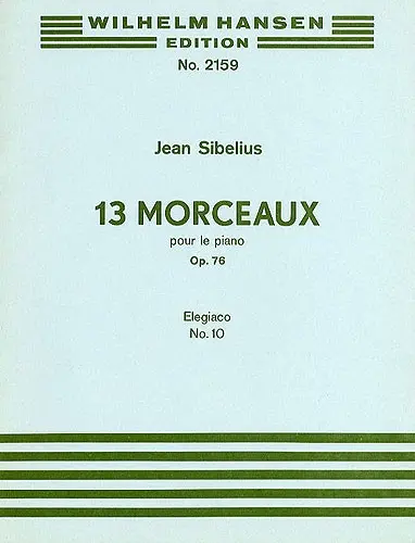 Cover: 9788759852323 | 13 Pieces Op.76 No.10 'Elegiaco' | Jean Sibelius | Buch