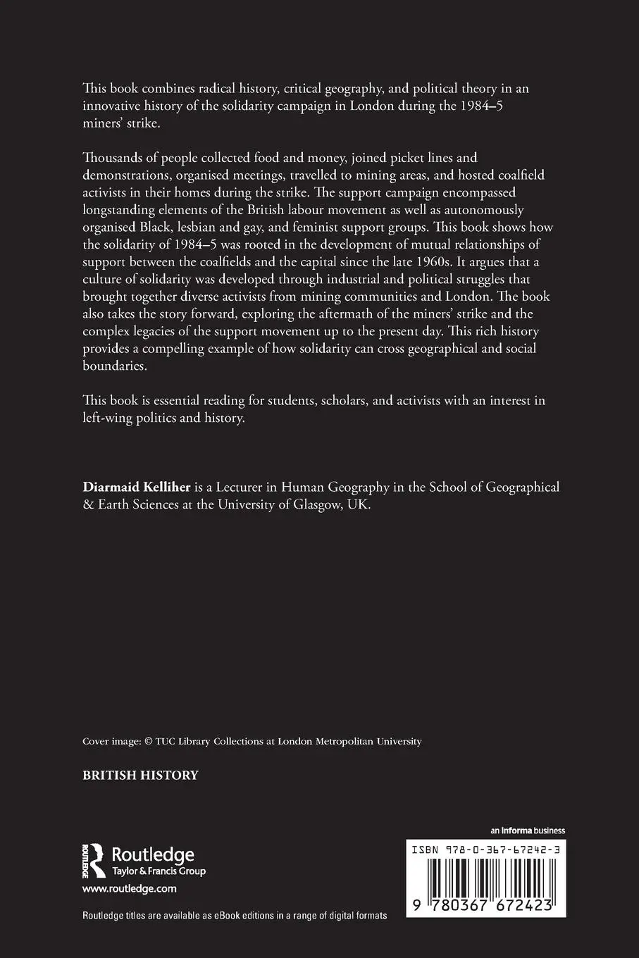 Rückseite: 9780367672423 | Making Cultures of Solidarity | London and the 1984-5 Miners' Strike