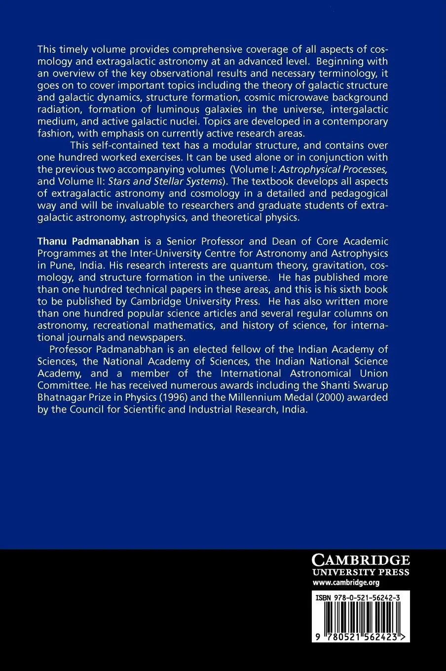 Rückseite: 9780521562423 | Theoretical Astrophysics, Volume III | Galaxies and Cosmology | Buch