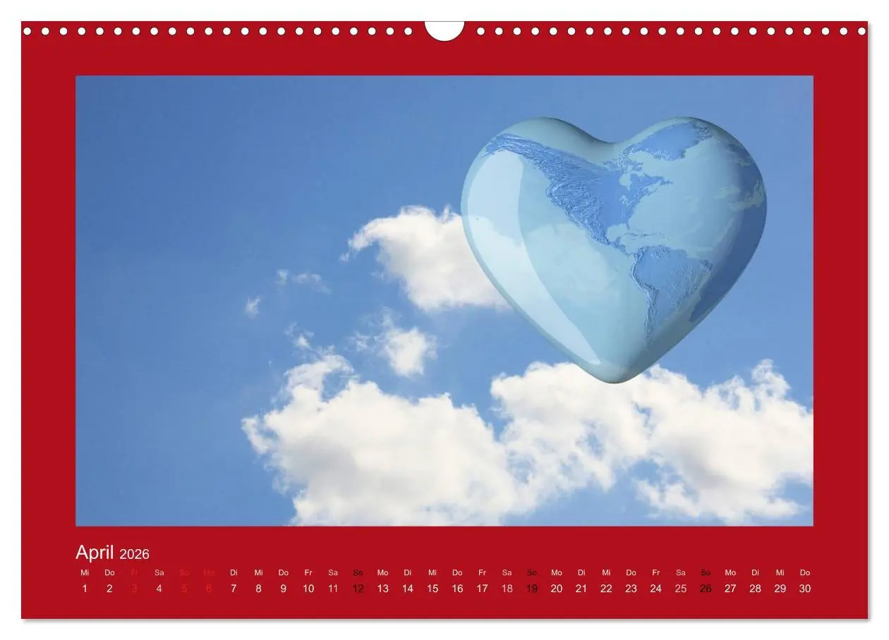 Bild: 9783516002423 | Botschaften mit Herz! (Wandkalender 2026 DIN A3 quer), CALVENDO...