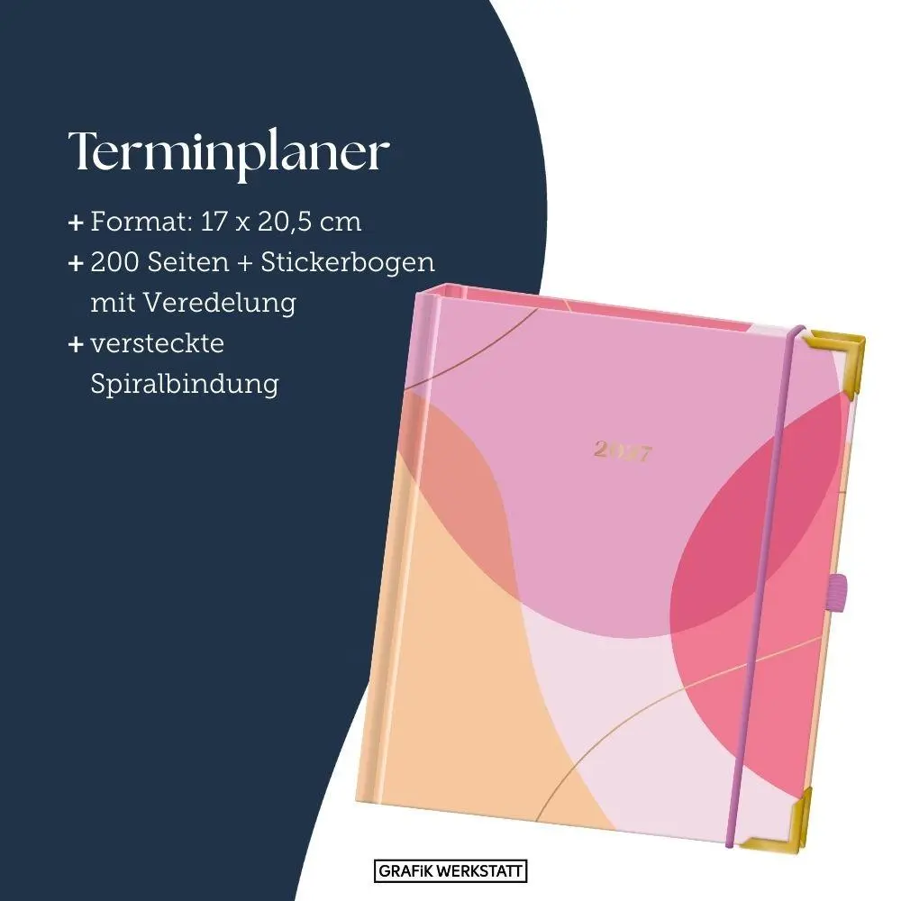 Bild: 9783986362423 | Terminplaner A5 Premium 2027 Kreise | Premium-Terminplaner | Original