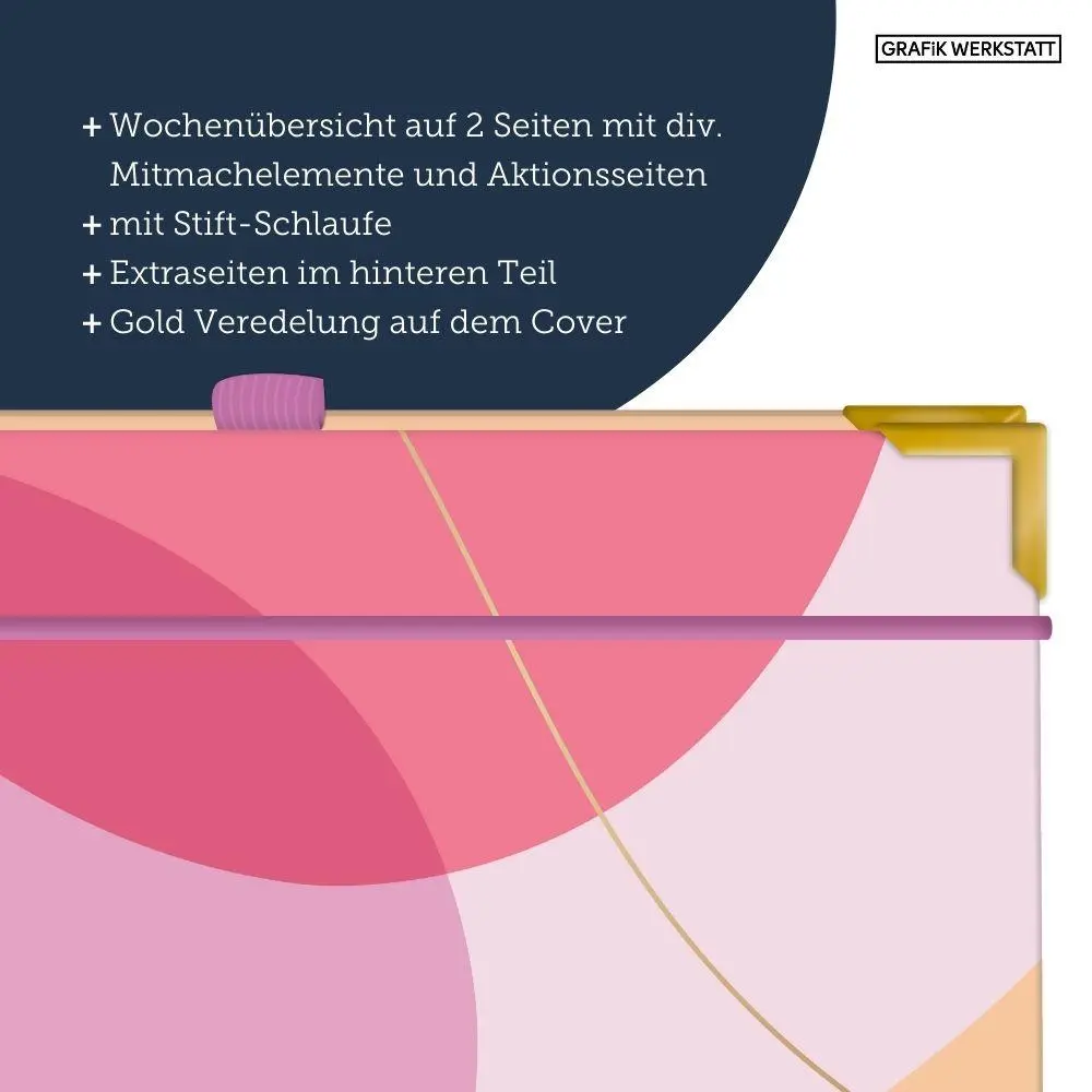 Bild: 9783986362423 | Terminplaner A5 Premium 2027 Kreise | Premium-Terminplaner | Original