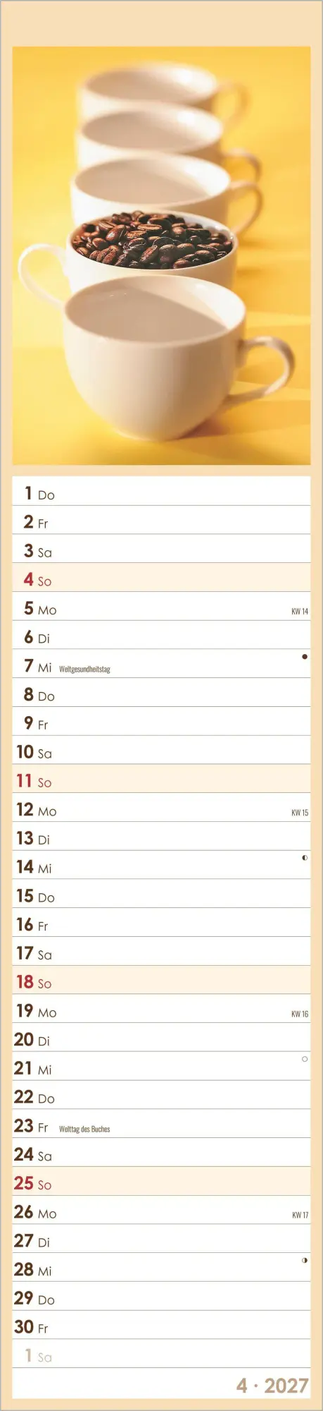 Bild: 4069095012523 | Küchenplaner Kaffee 2027 | Neumann Verlage GmbH &amp; Co KG | Kalender