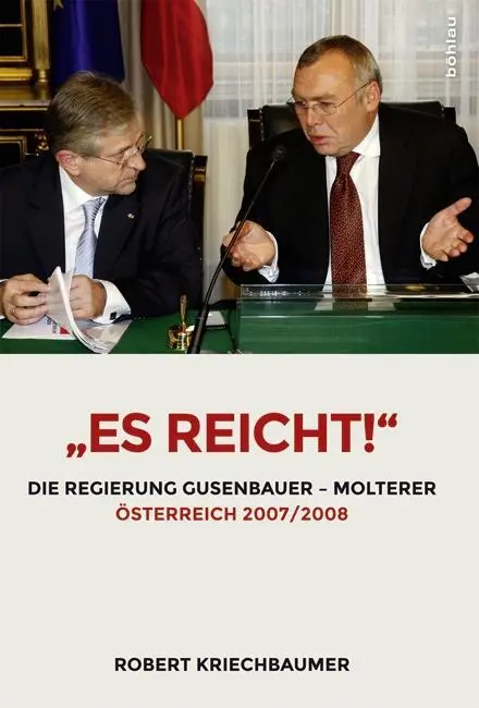Cover: 9783205202523 | 'Es reicht!' | Robert Kriechbaumer | Buch | 948 S. | Deutsch | 2016