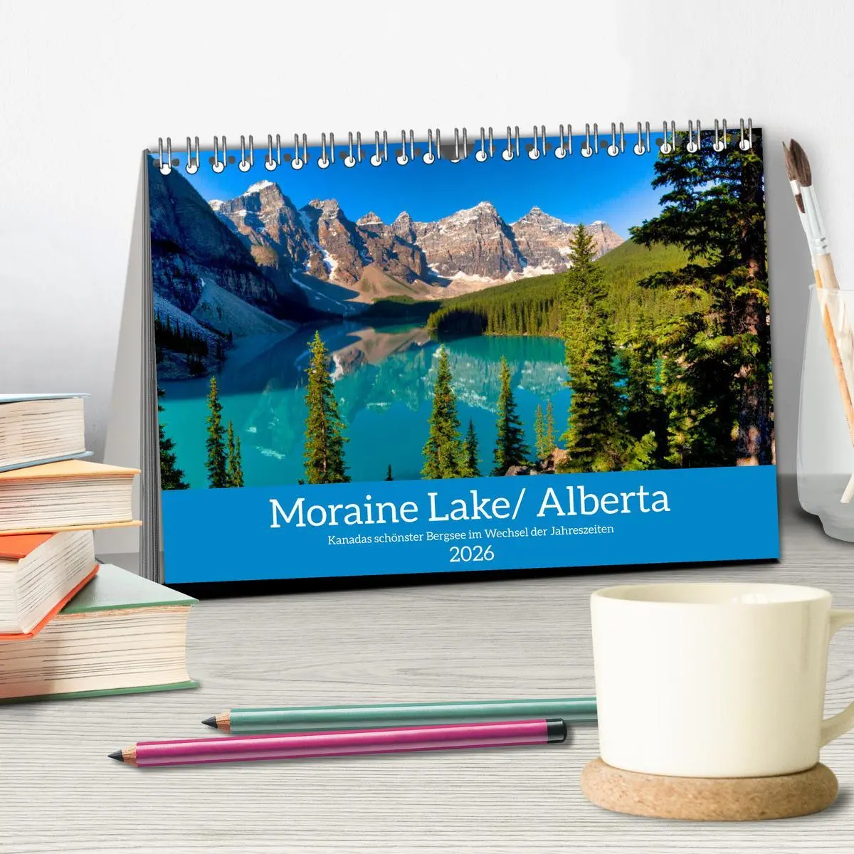 Bild: 9783457522523 | Moraine Lake, Alberta/ Kanada (Tischkalender 2026 DIN A5 quer),...