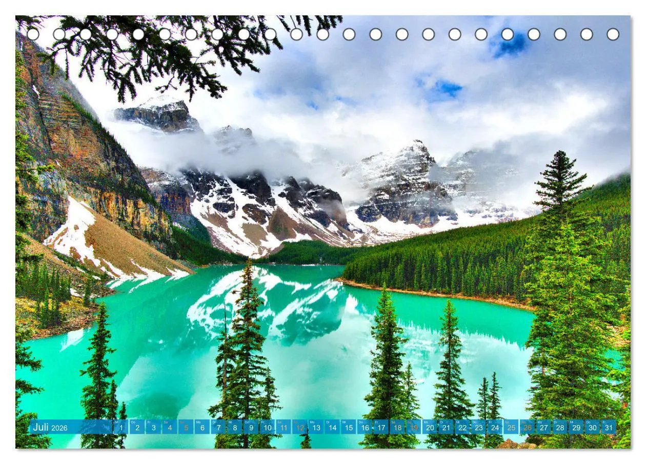 Bild: 9783457522523 | Moraine Lake, Alberta/ Kanada (Tischkalender 2026 DIN A5 quer),...