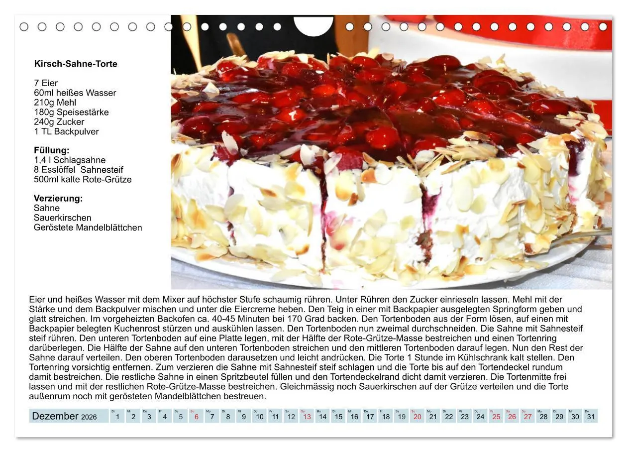 Bild: 9783457762523 | Exquisite Torten. Köstliche Rezepte für viele Anlässe (Wandkalender...