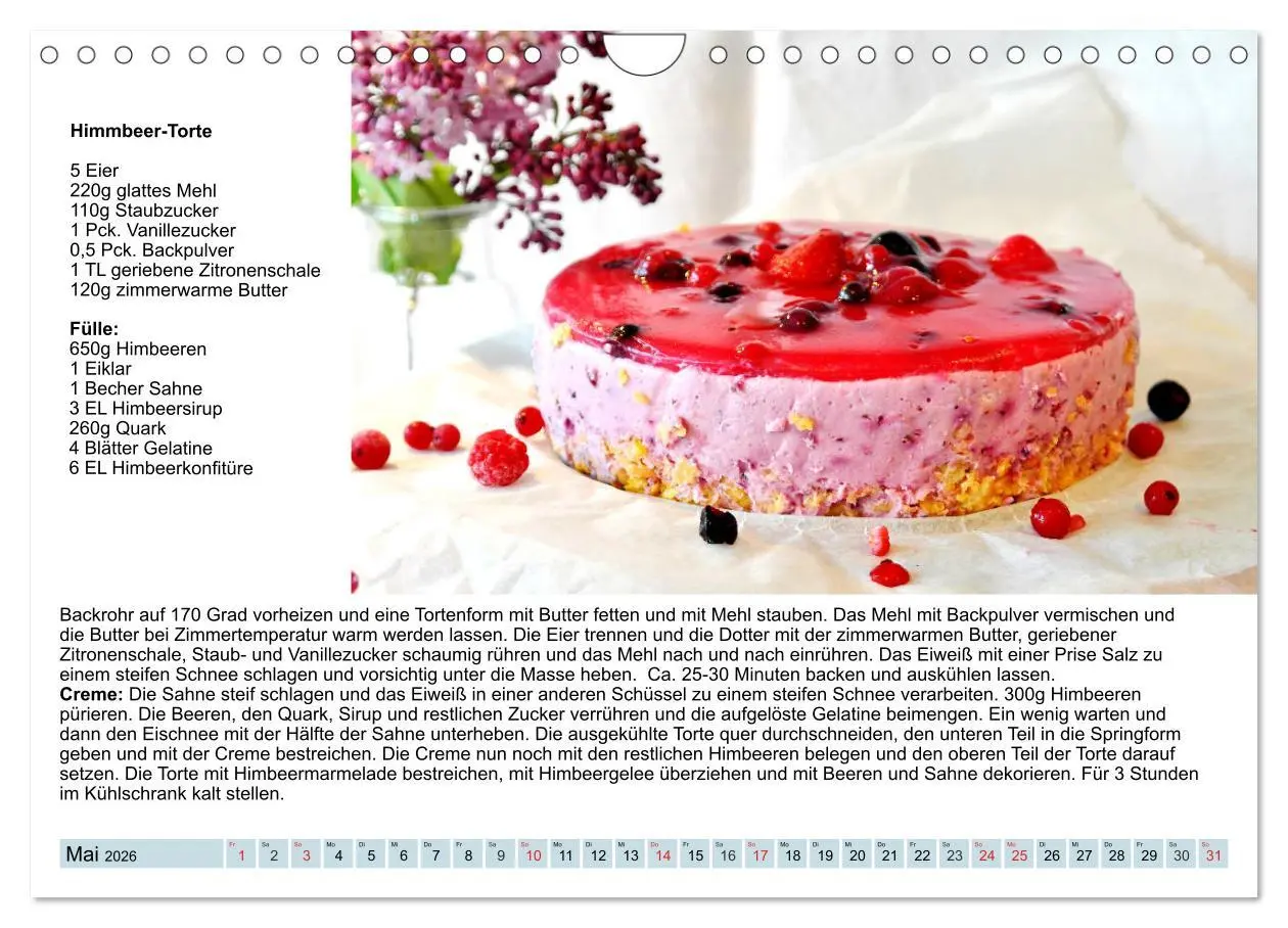 Bild: 9783457762523 | Exquisite Torten. Köstliche Rezepte für viele Anlässe (Wandkalender...