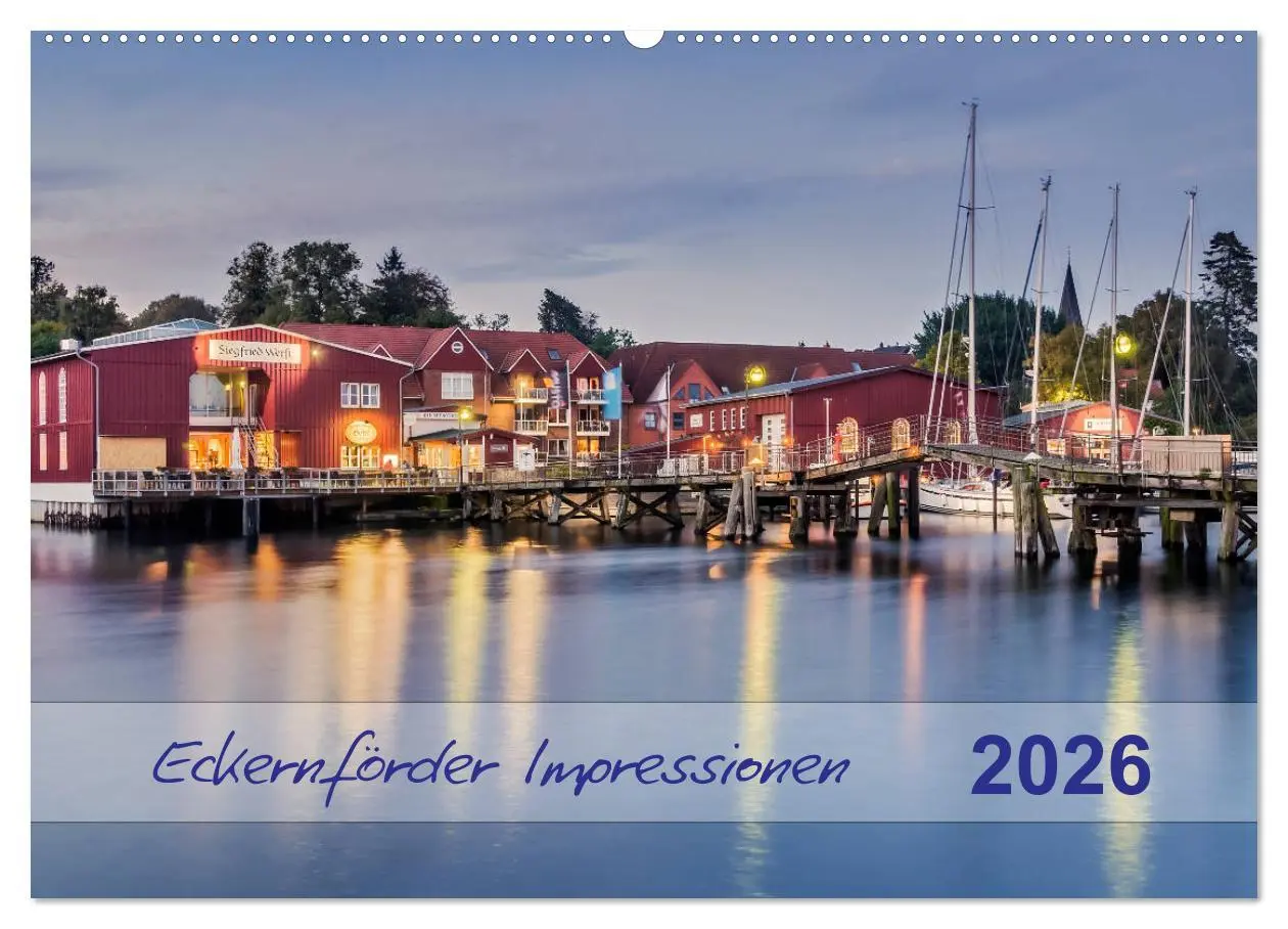 Cover: 9783457832523 | Eckernförder Impressionen (Wandkalender 2026 DIN A2 quer), CALVENDO...