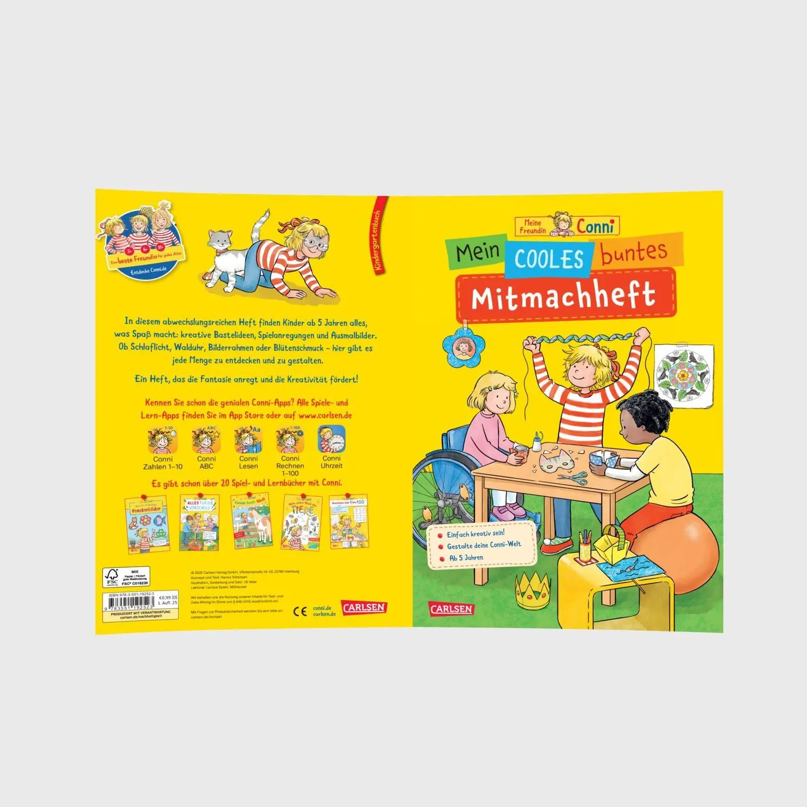 Bild: 9783551192523 | Conni Gelbe Reihe (Beschäftigungsbuch): Mein cooles buntes Mitmachheft
