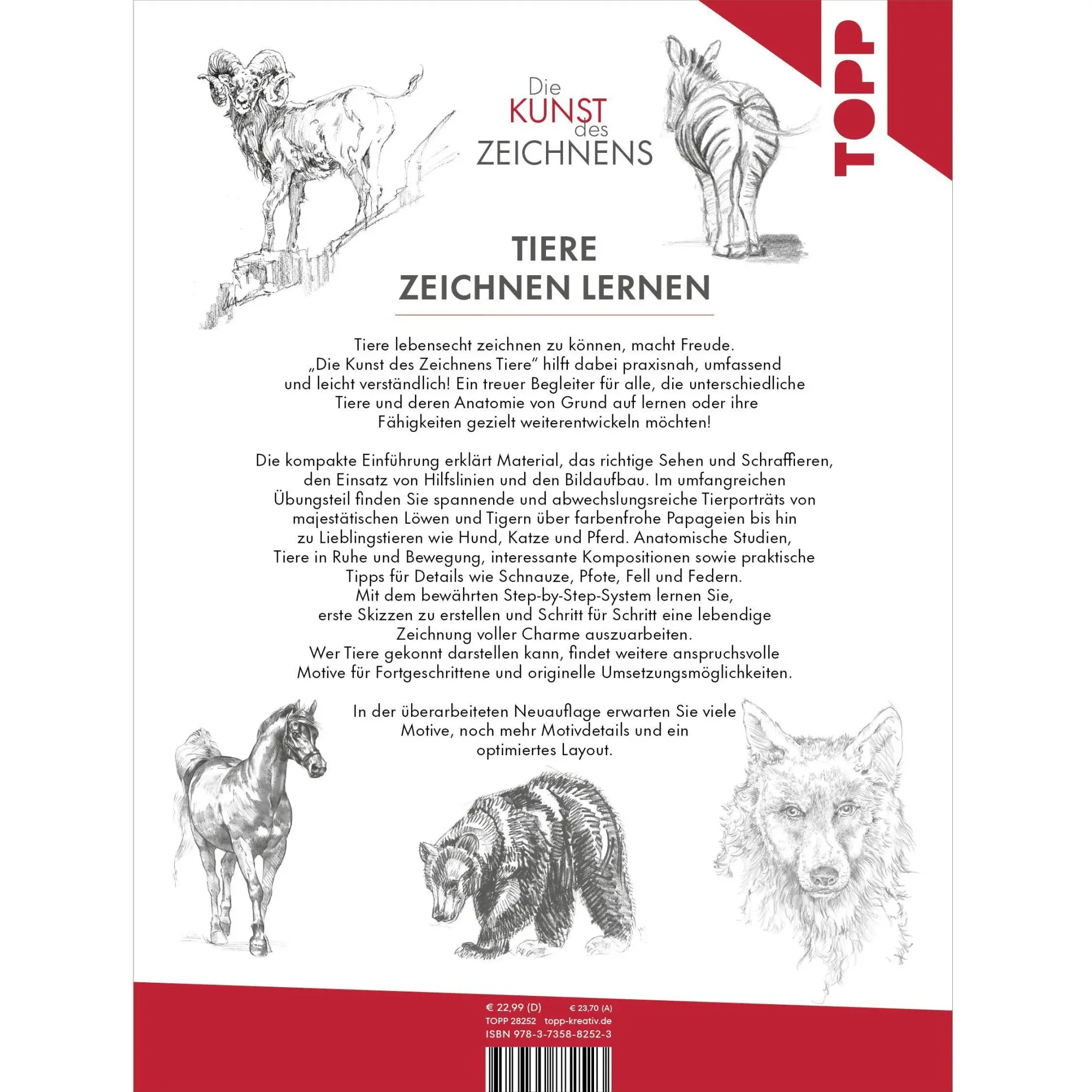 Bild: 9783735882523 | Die Kunst des Zeichnens Tiere | Frechverlag | Buch | 192 S. | Deutsch