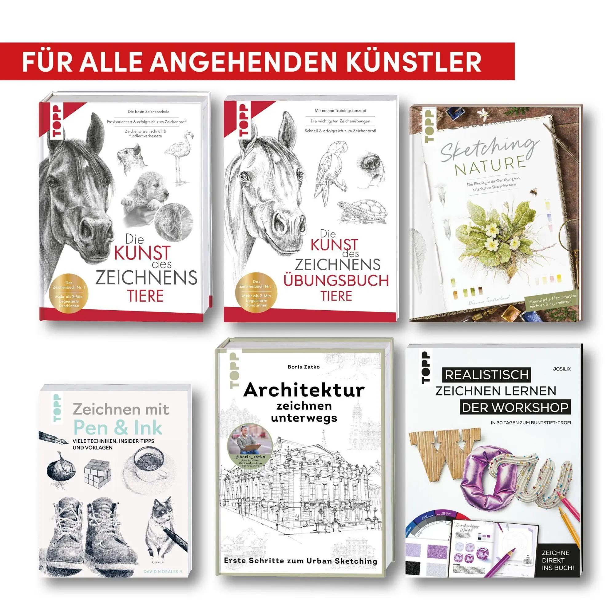 Bild: 9783735882523 | Die Kunst des Zeichnens Tiere | Frechverlag | Buch | 192 S. | Deutsch