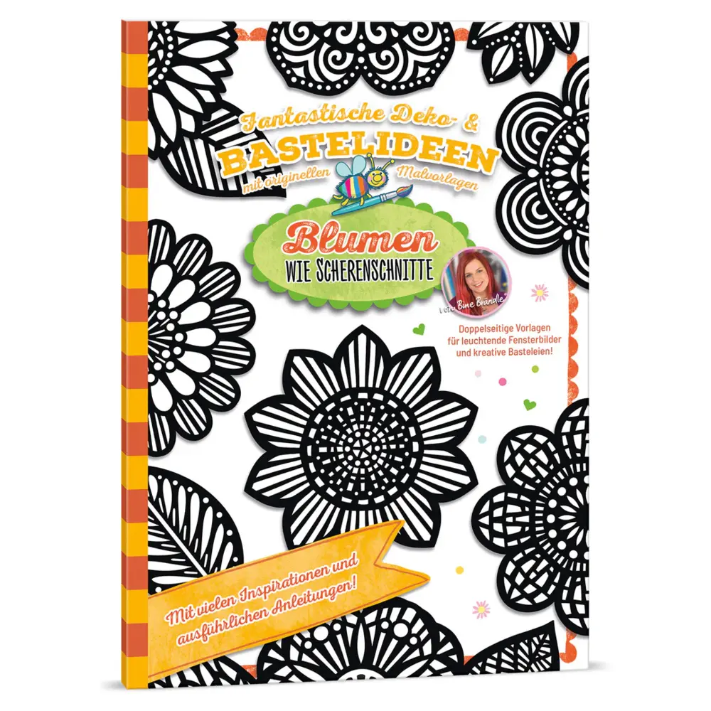 Cover: 9783955352523 | Deko- &amp; Bastelideen - BLUMEN WIE SCHERENSCHNITTE | Bine Brändle | Buch