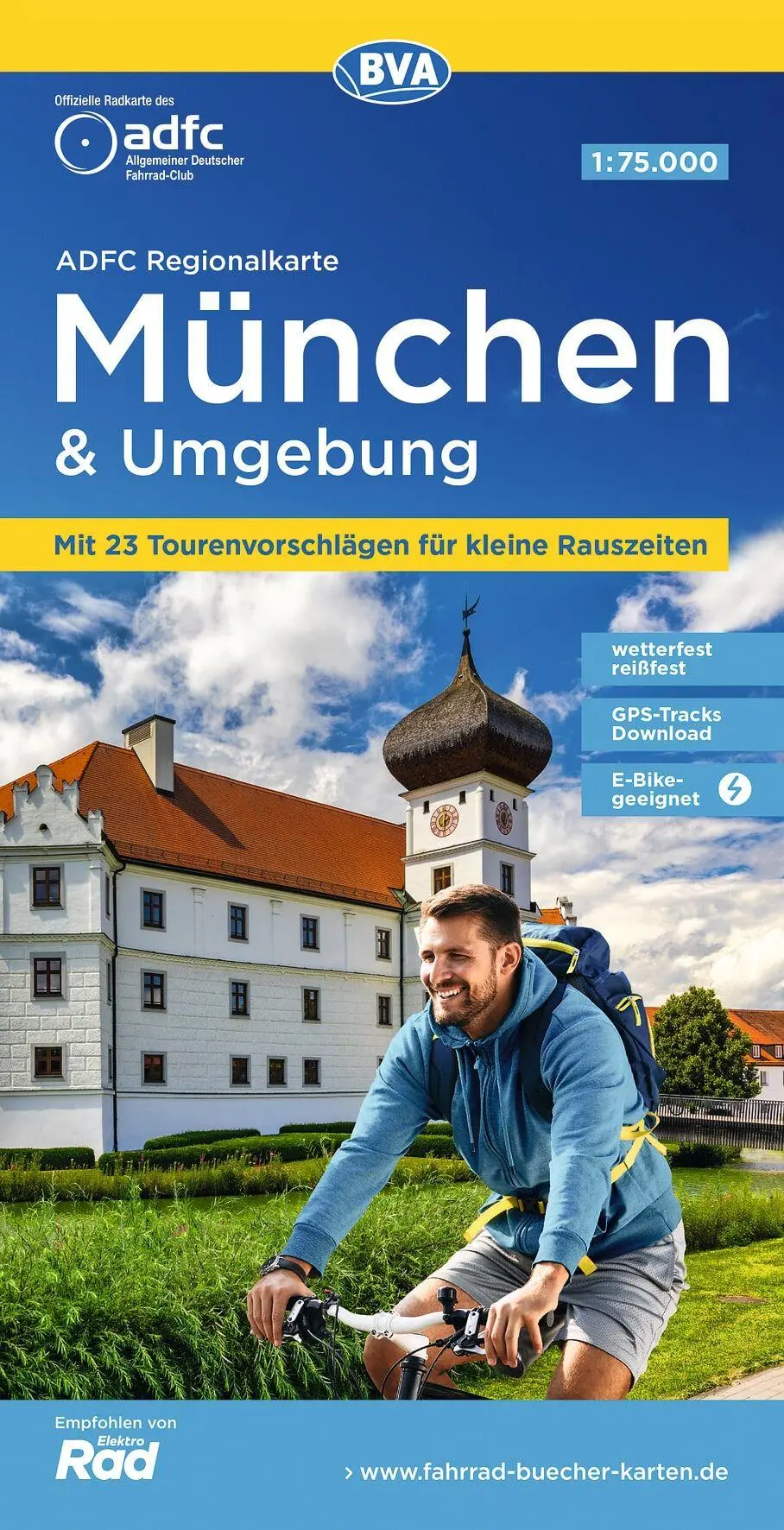 Cover: 9783969902523 | BVA ADFC Regionalkarte München und Umgebung 1:75.000 | V. (u. a.)