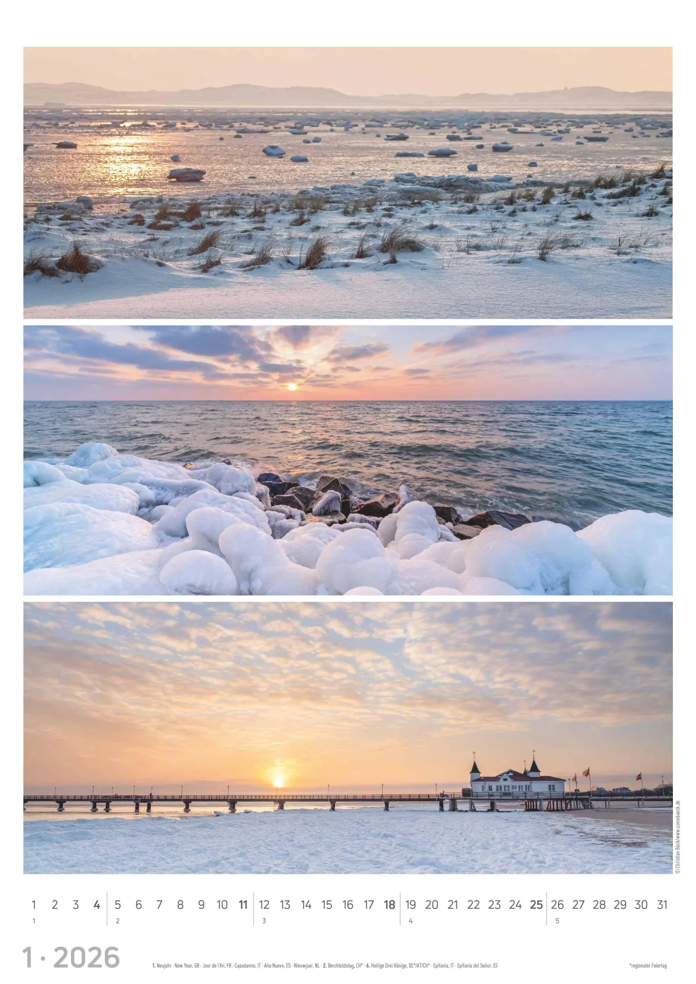 Bild: 4069095002623 | Strandgeflüster - Momente am Meer 2026 - Bildkalender A3 (29,7x42...