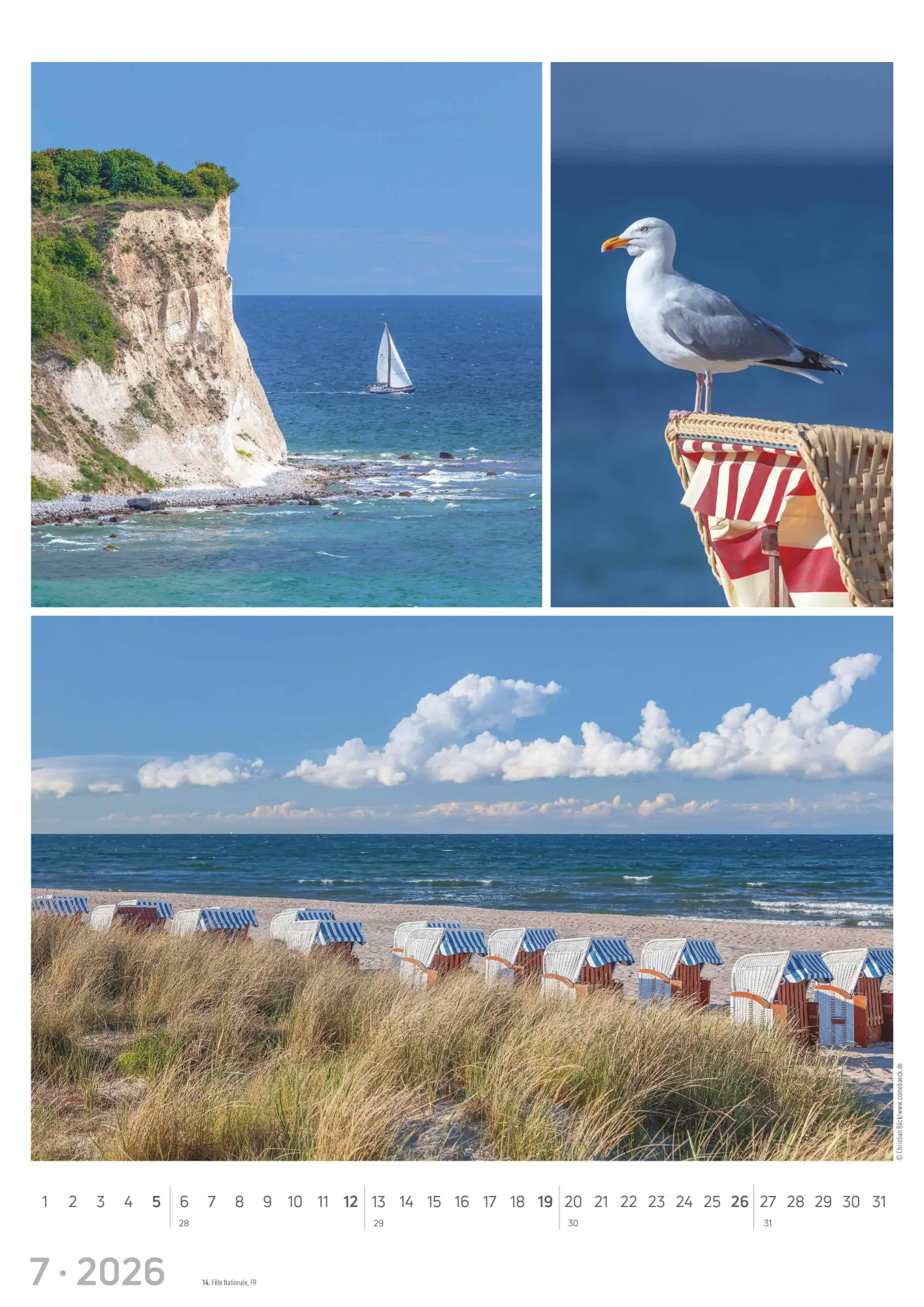 Bild: 4069095002623 | Strandgeflüster - Momente am Meer 2026 - Bildkalender A3 (29,7x42...