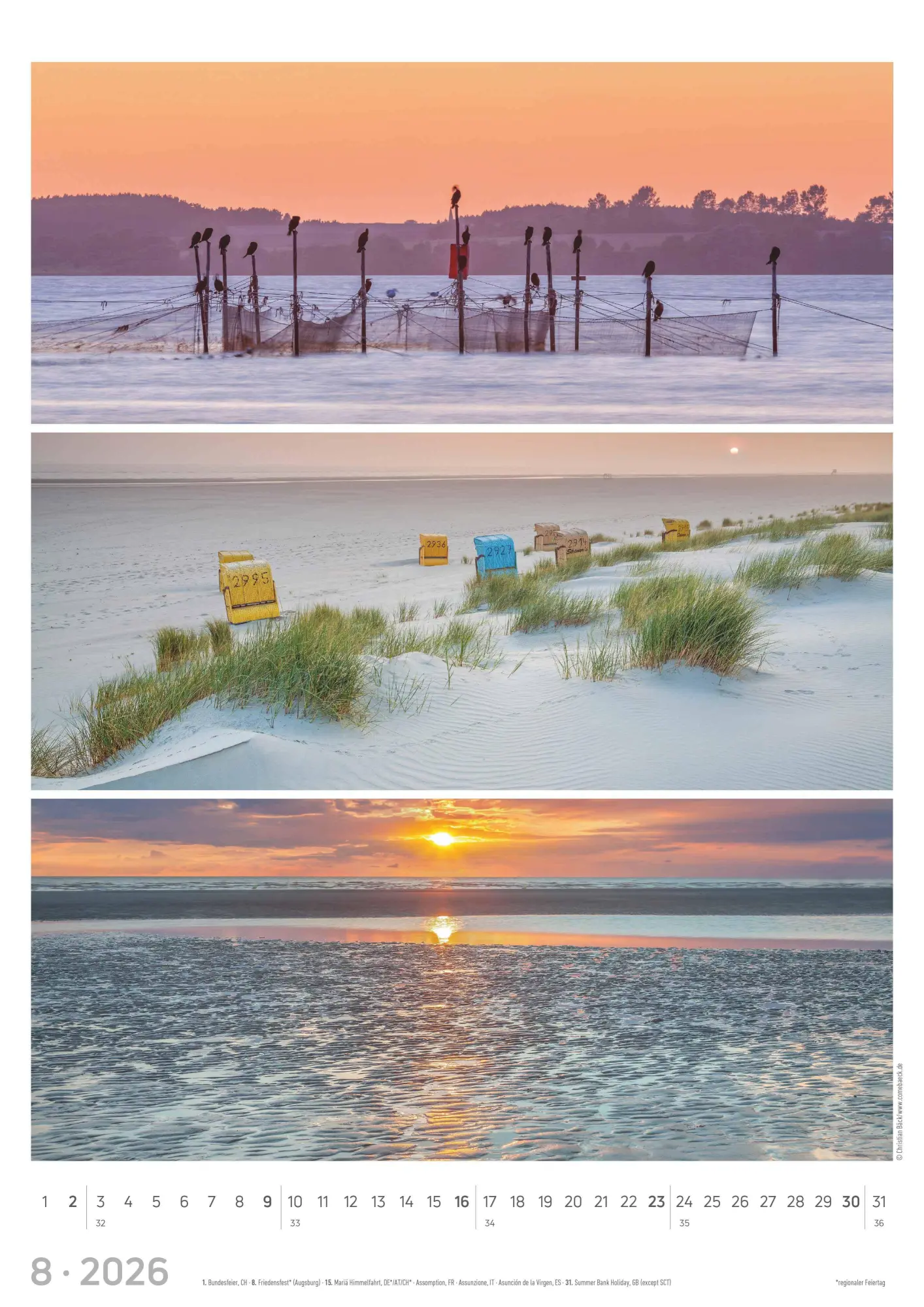 Bild: 4069095002623 | Strandgeflüster - Momente am Meer 2026 - Bildkalender A3 (29,7x42...
