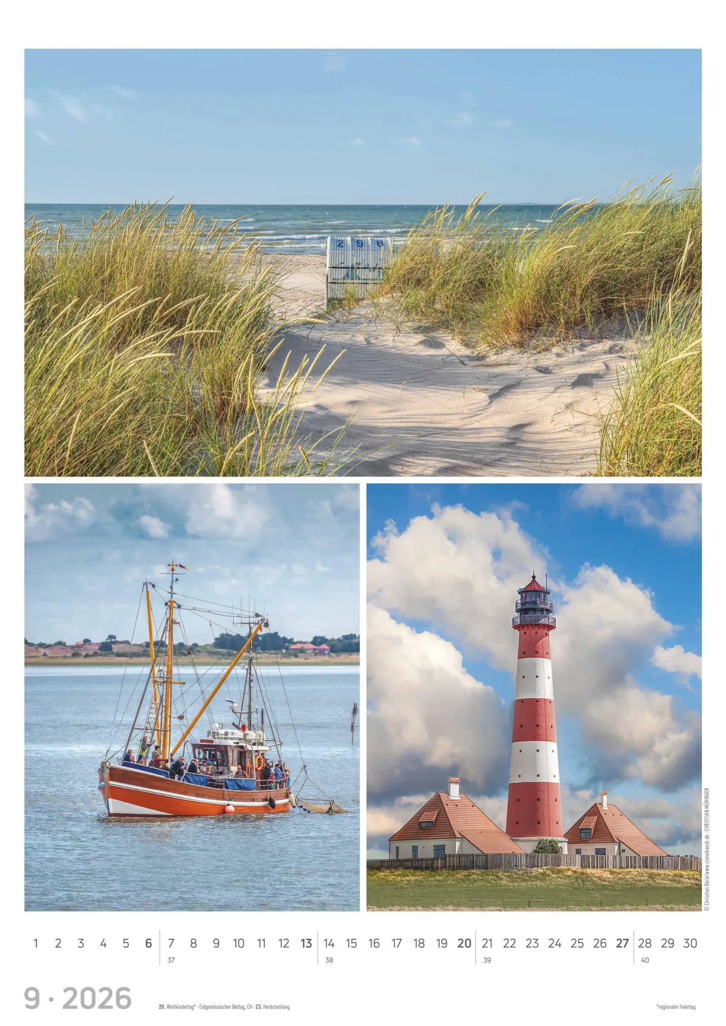 Bild: 4069095002623 | Strandgeflüster - Momente am Meer 2026 - Bildkalender A3 (29,7x42...