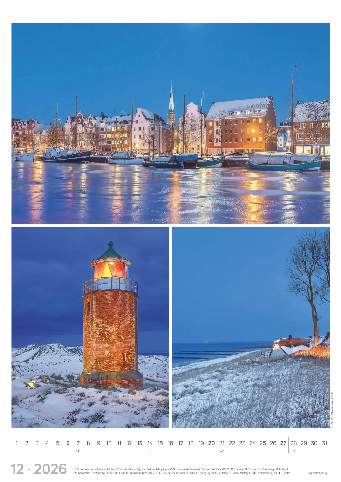Bild: 4069095002623 | Strandgeflüster - Momente am Meer 2026 - Bildkalender A3 (29,7x42...